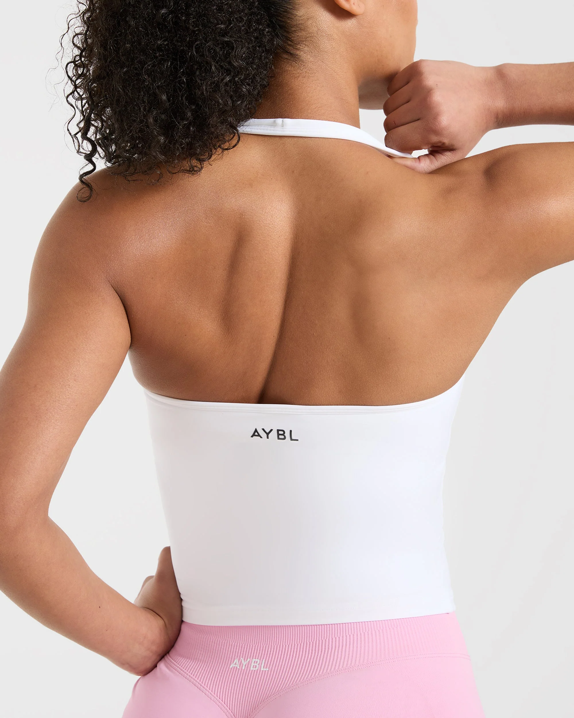 Essential Halterneck Tank Top - Blanc - Image 6