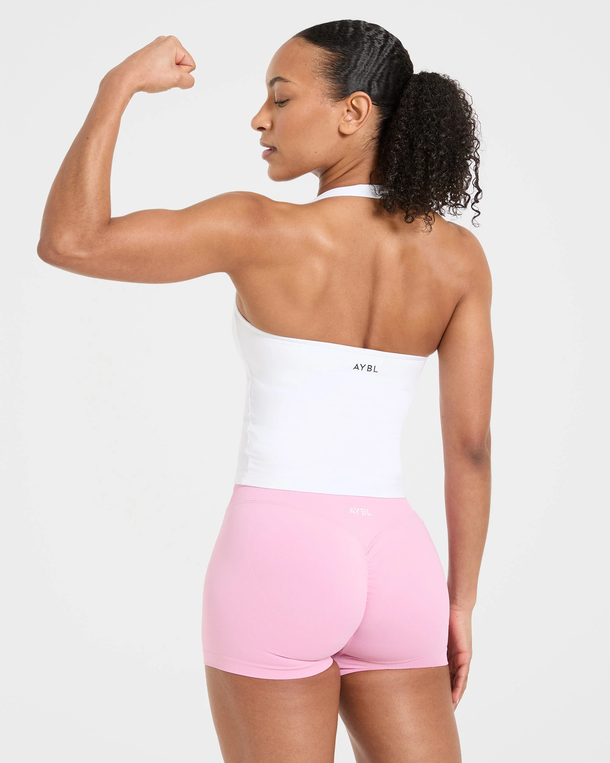 Essential Halterneck Tank Top - Blanc - Image 8