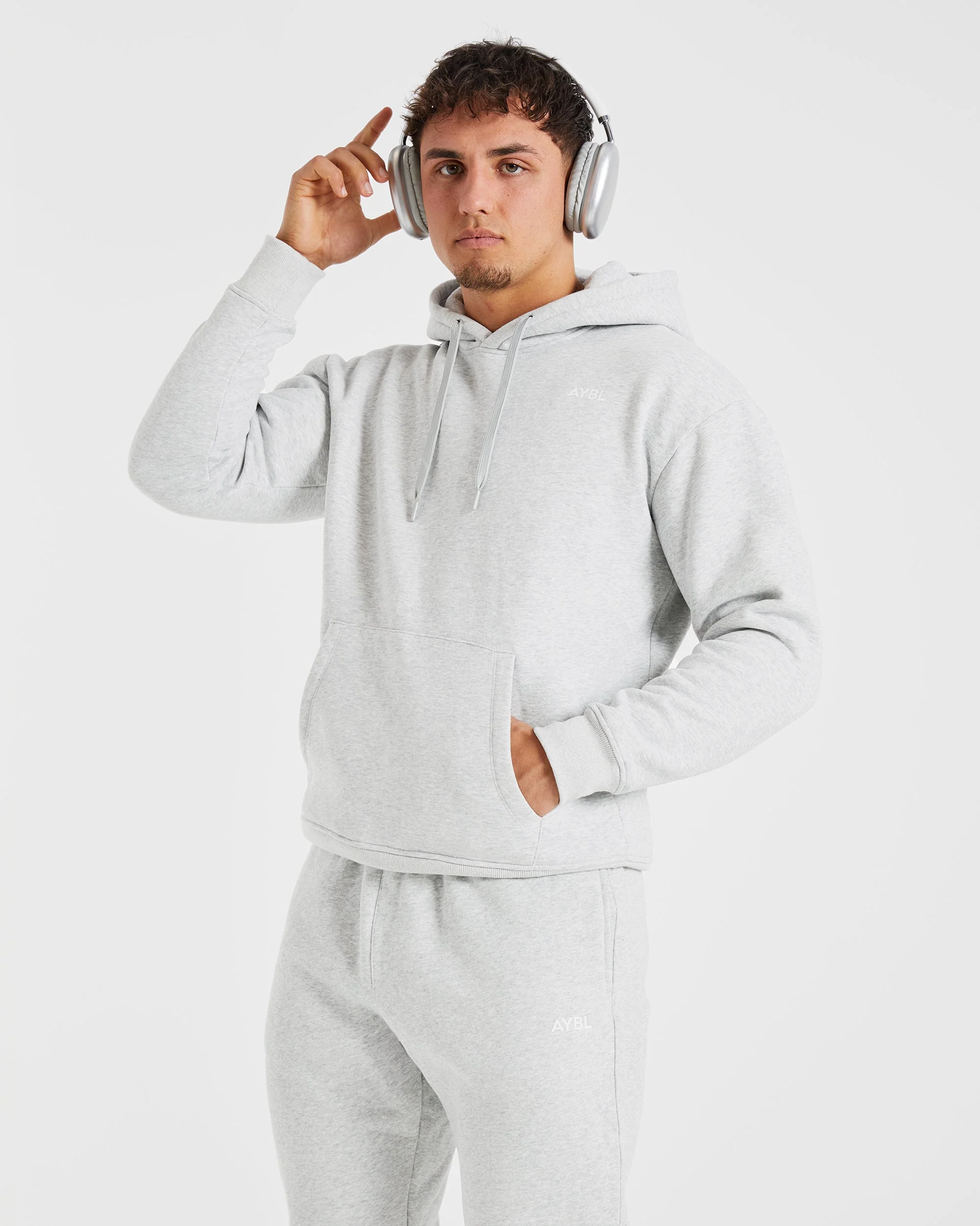 Essential Hoodie - Gris Marl - Image 7