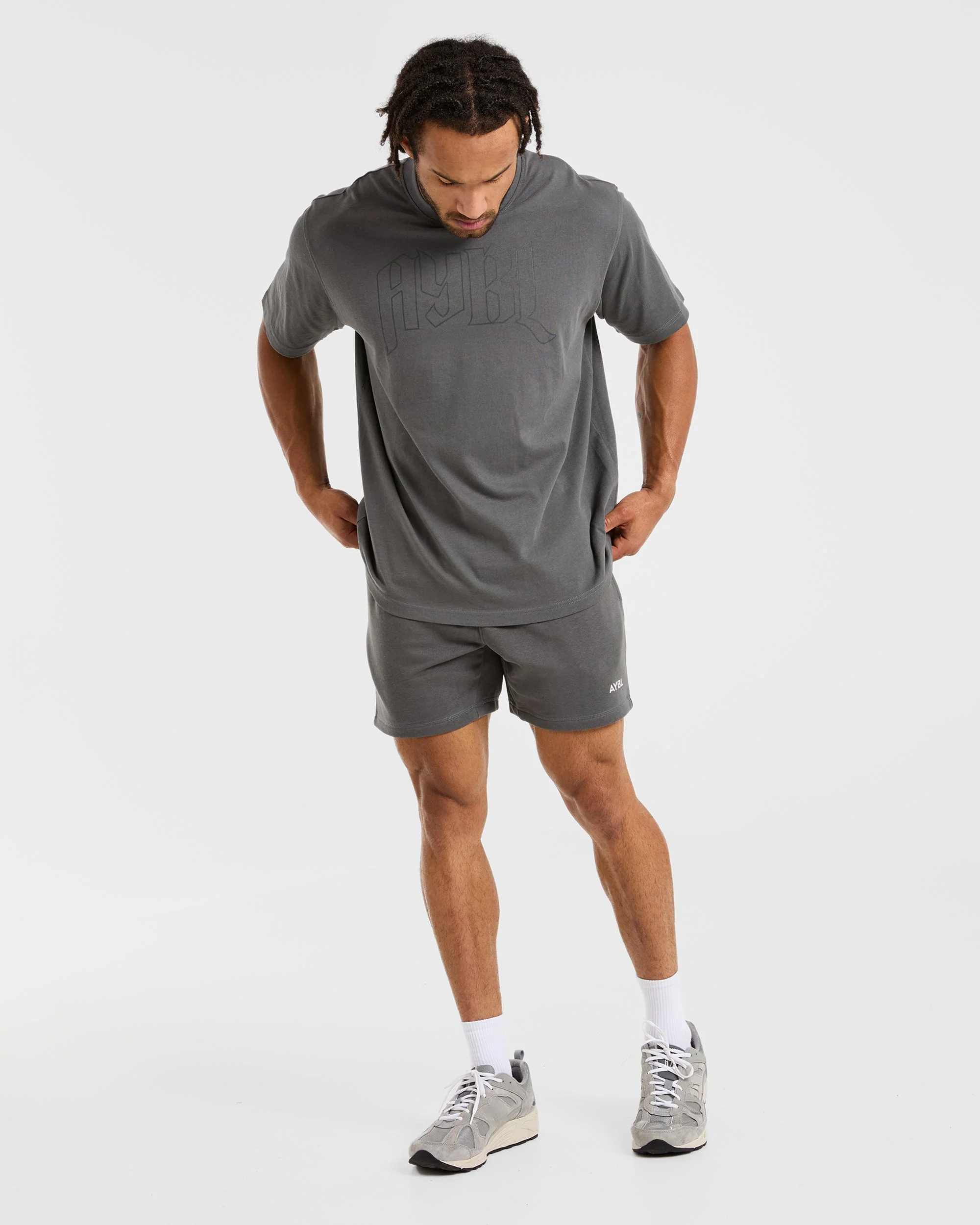 Essential Lightweight 5" Shorts - Charcoal - Image 3