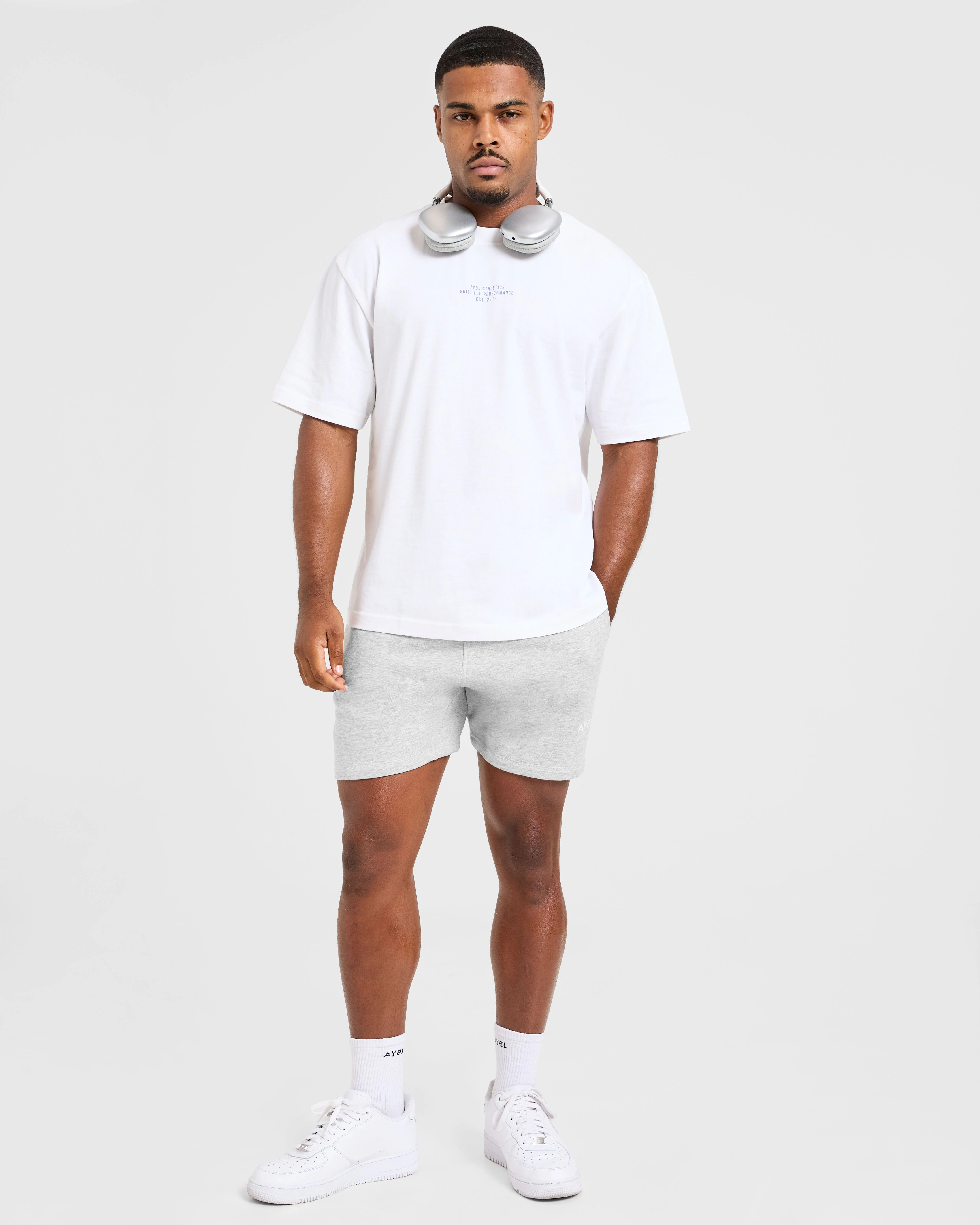 Essential Lightweight 5" Shorts - Gris Marl - Image 8
