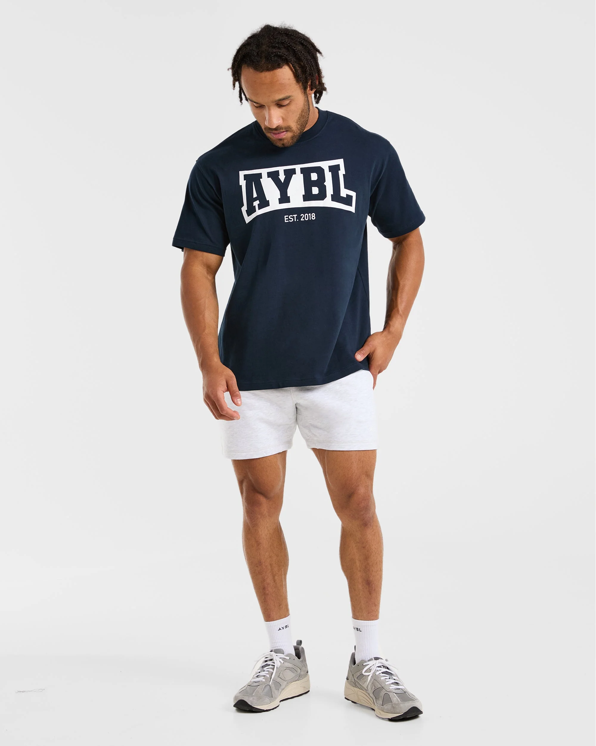 Essential Lightweight 5" Shorts - Gris Marl - Image 3