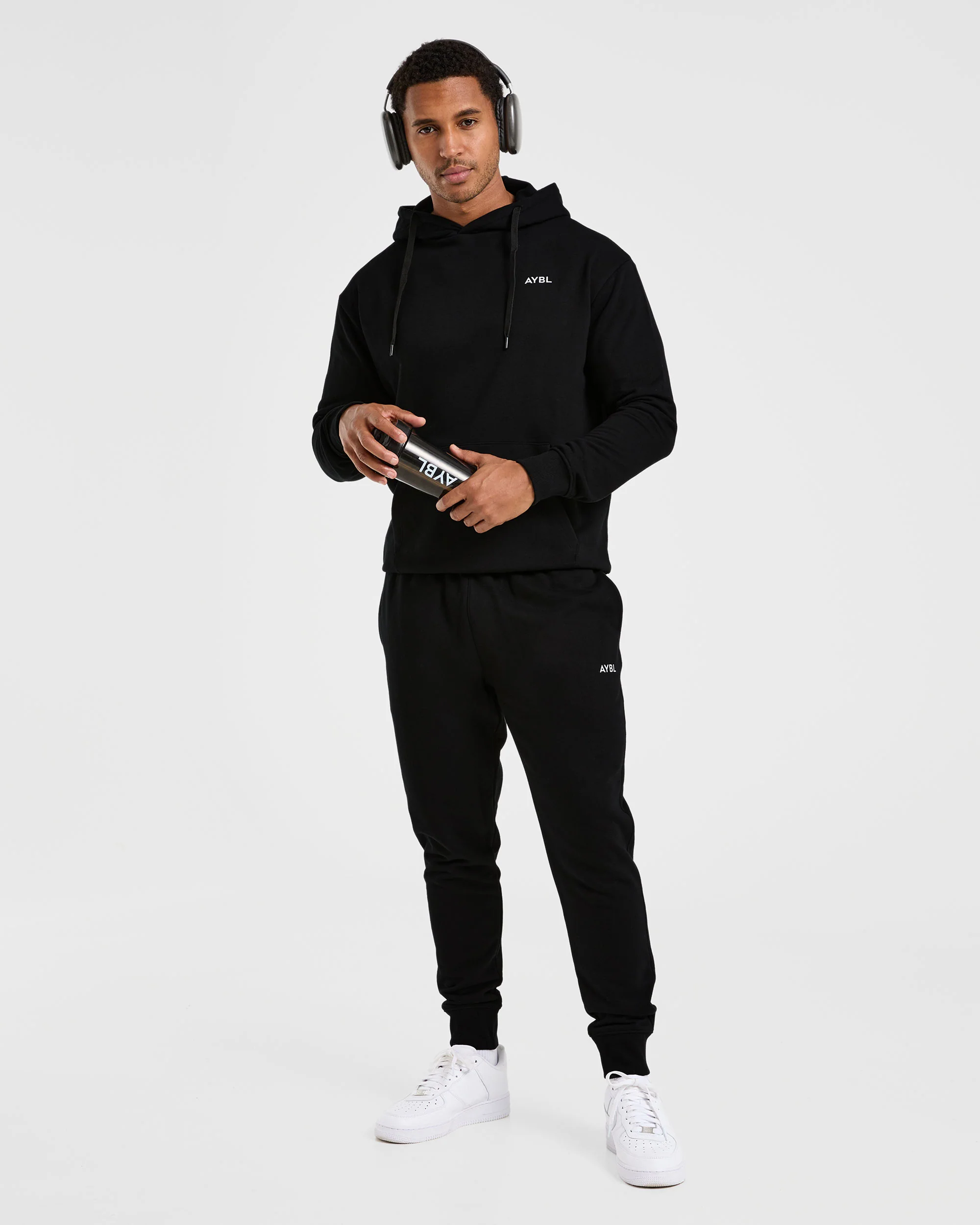 Essential Lightweight Hoodie - Noir - Image 8