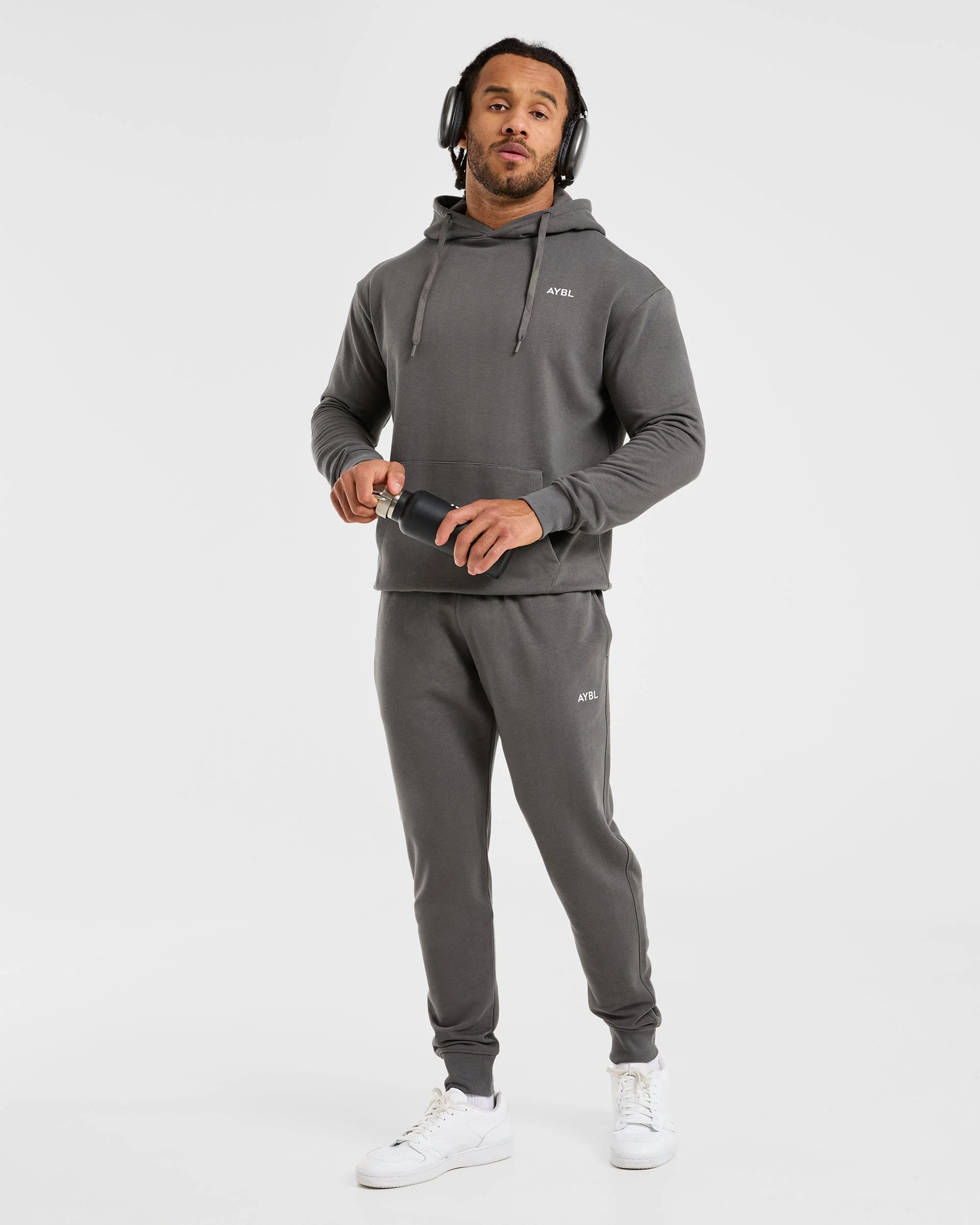 Essential Lightweight Hoodie - Charcoal - Image 8