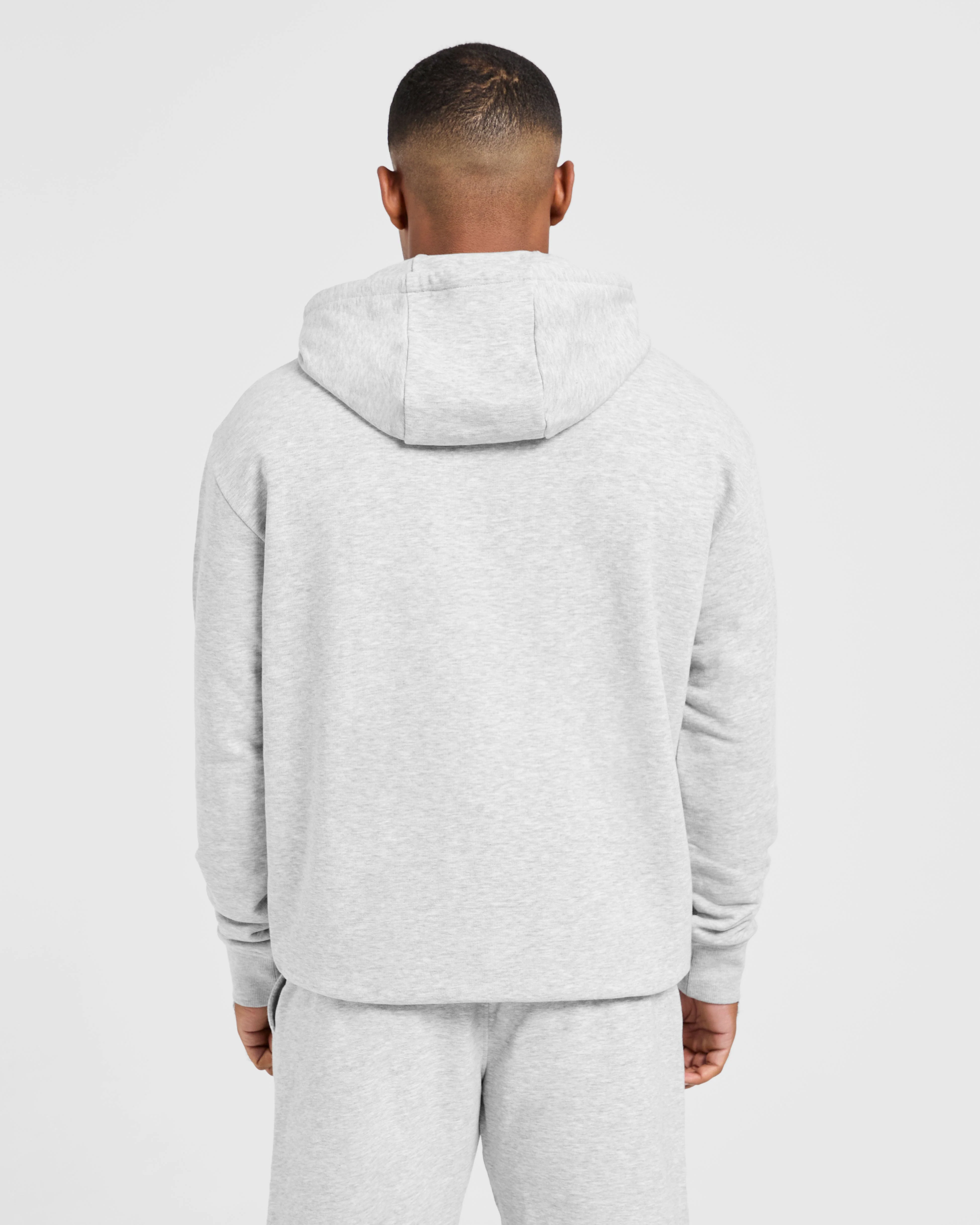 Essential Lightweight Hoodie - Gris Marl - Image 2