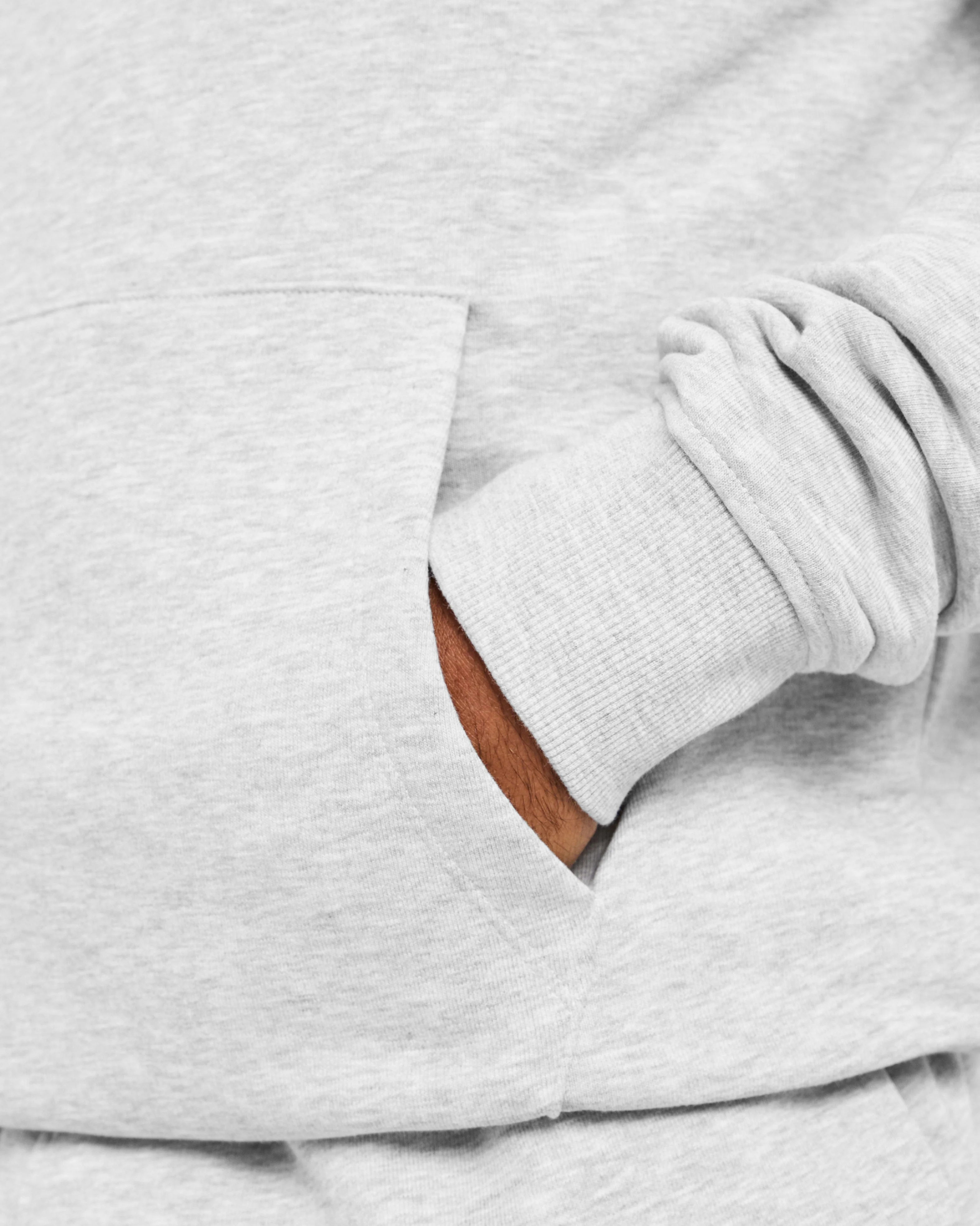 Essential Lightweight Hoodie - Gris Marl - Image 6