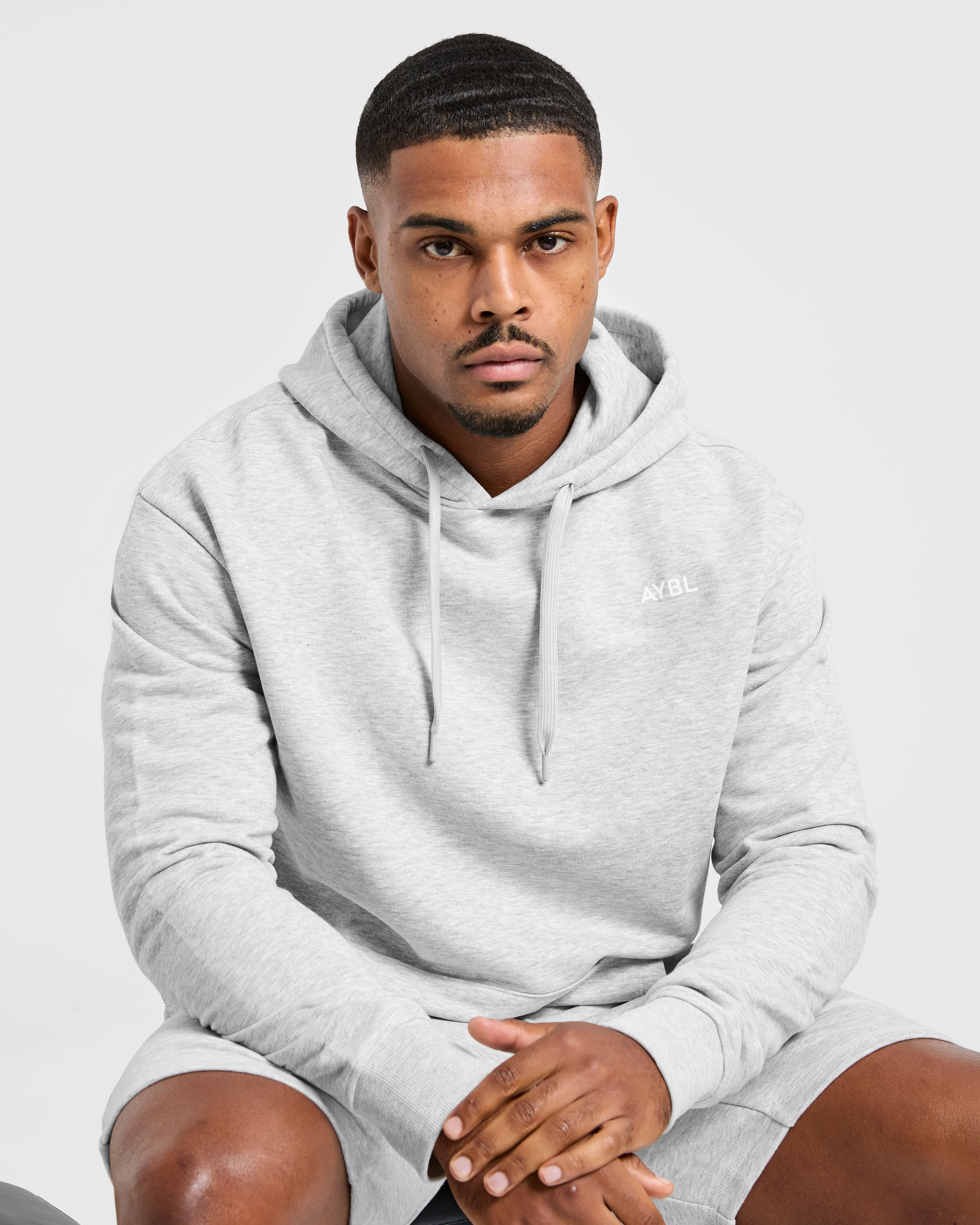 Essential Lightweight Hoodie - Gris Marl - Image 8