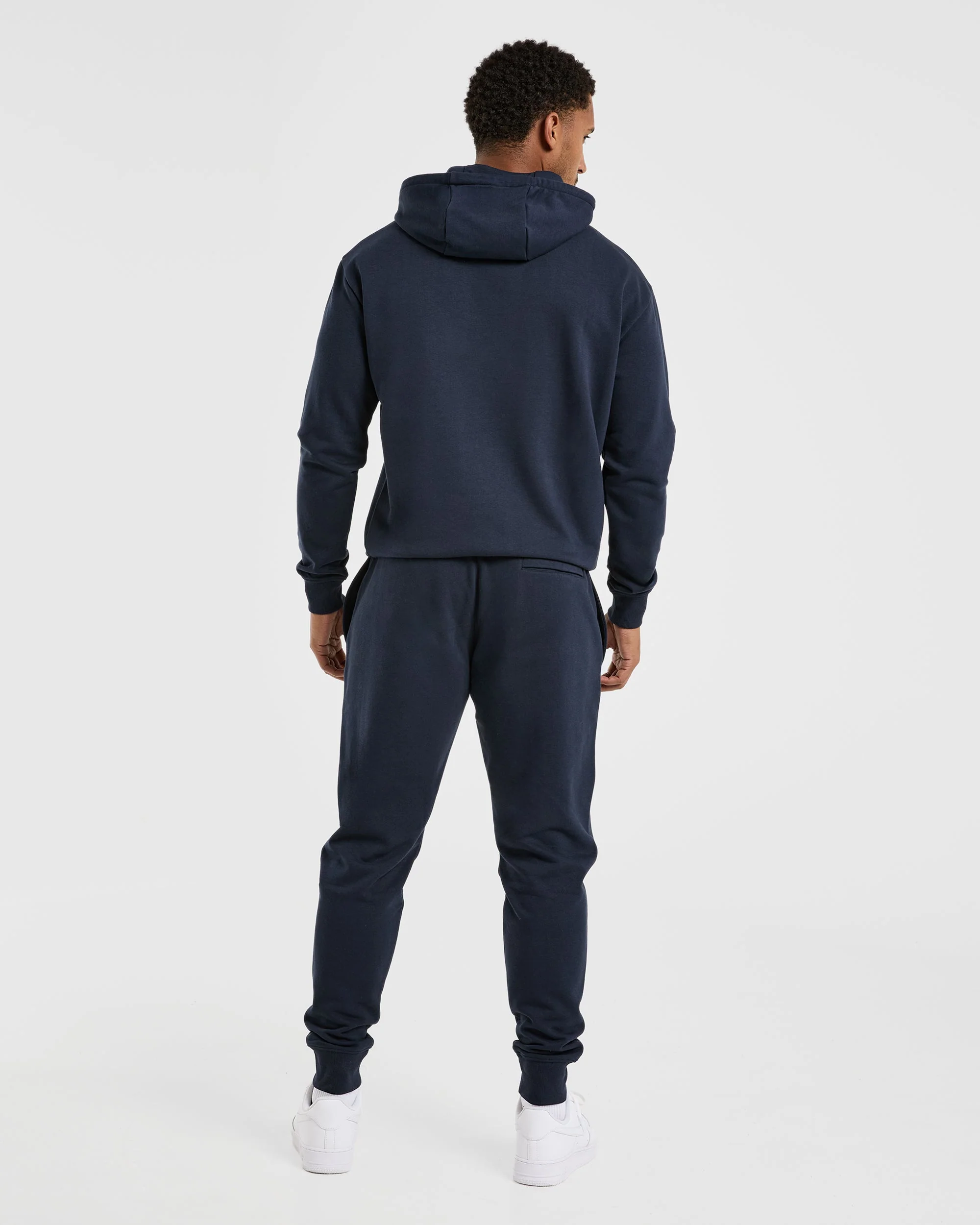 Essential Lightweight Hoodie - Navy - Image 4