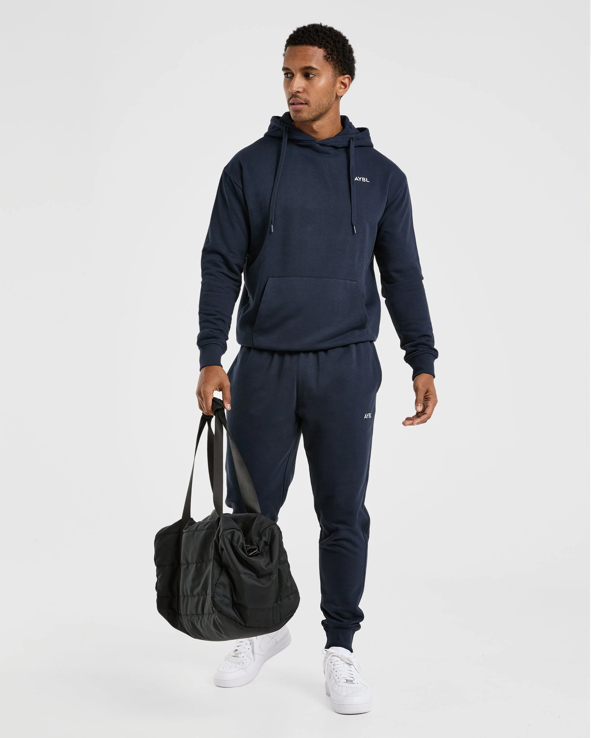 Essential Lightweight Hoodie - Navy - Image 8