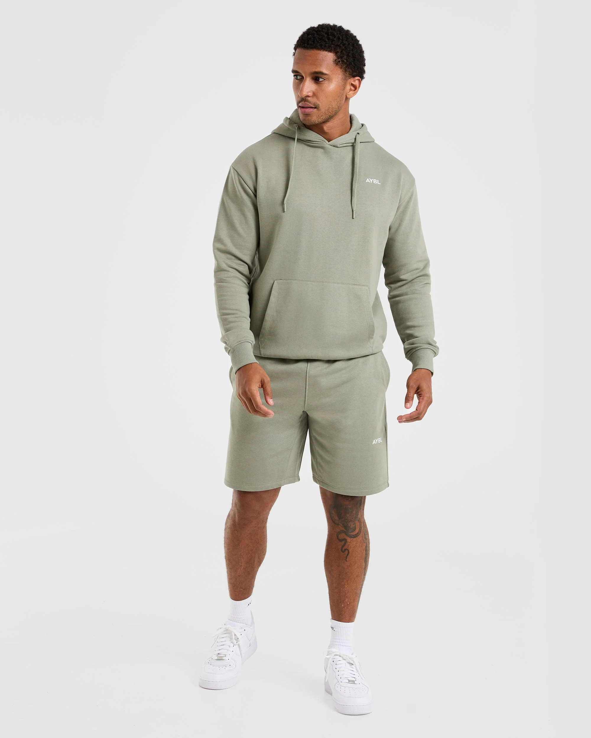 Essential Lightweight Hoodie - Washed Sage - Image 3