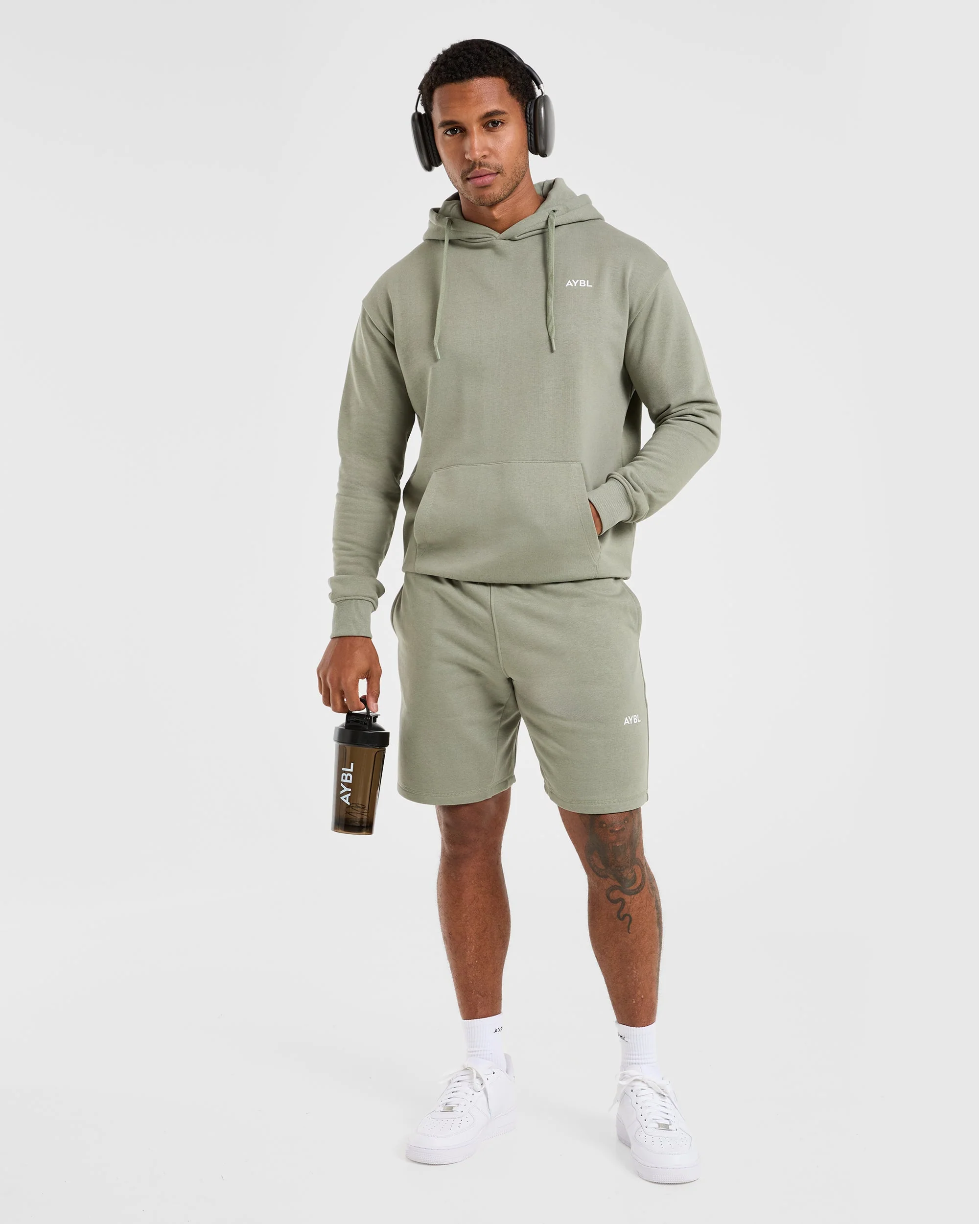 Essential Lightweight Hoodie - Washed Sage - Image 8