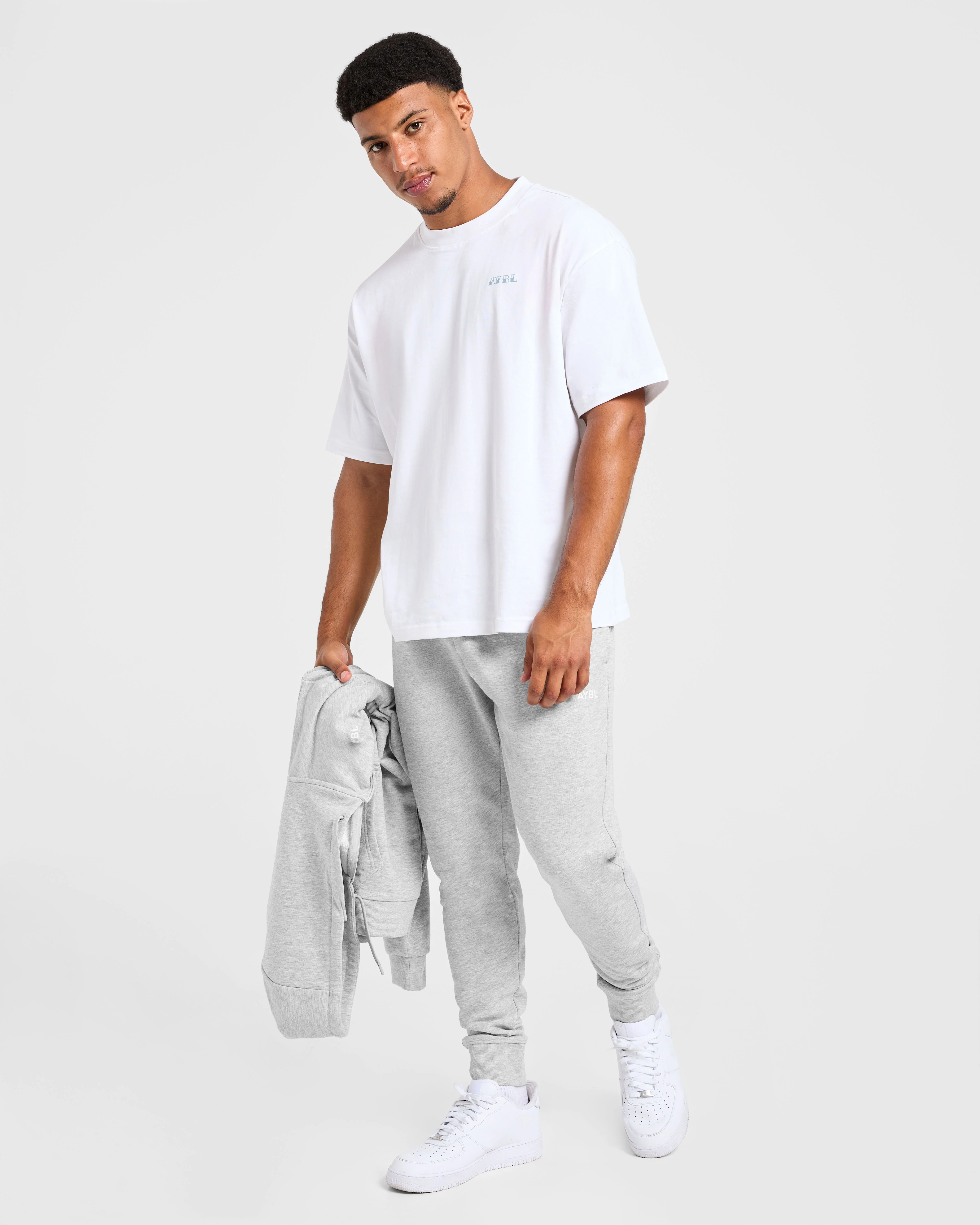 Essential Lightweight Joggers - Gris Marl - Image 8