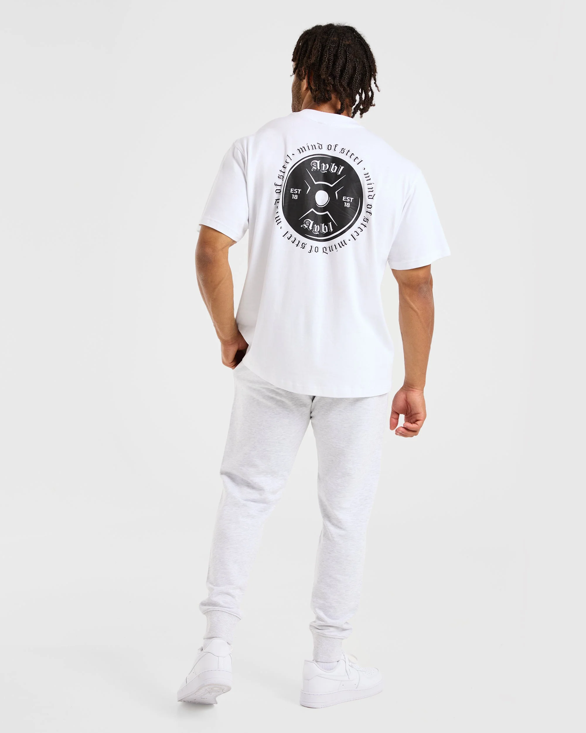 Essential Lightweight Joggers - Gris Marl - Image 4