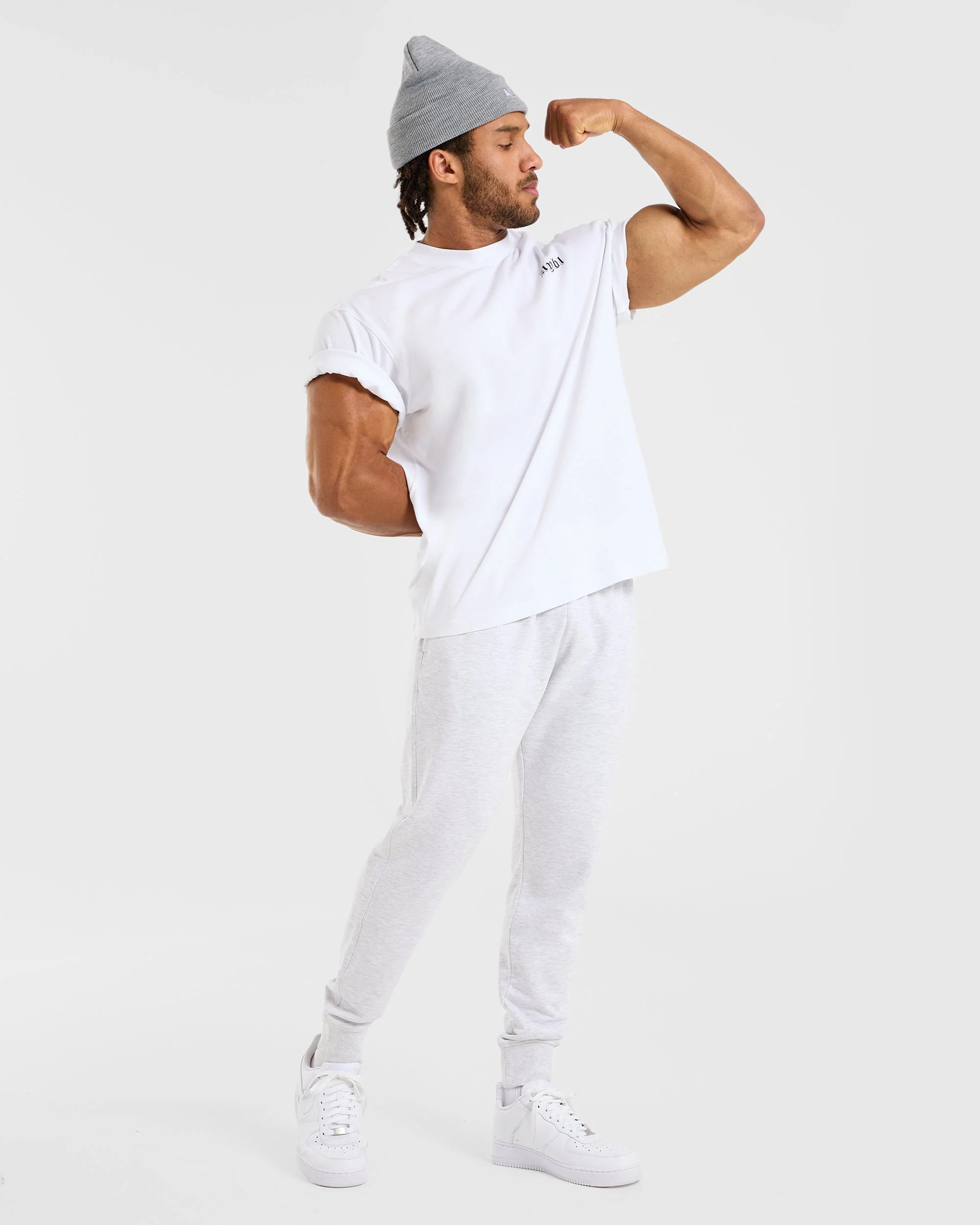Essential Lightweight Joggers - Gris Marl - Image 8