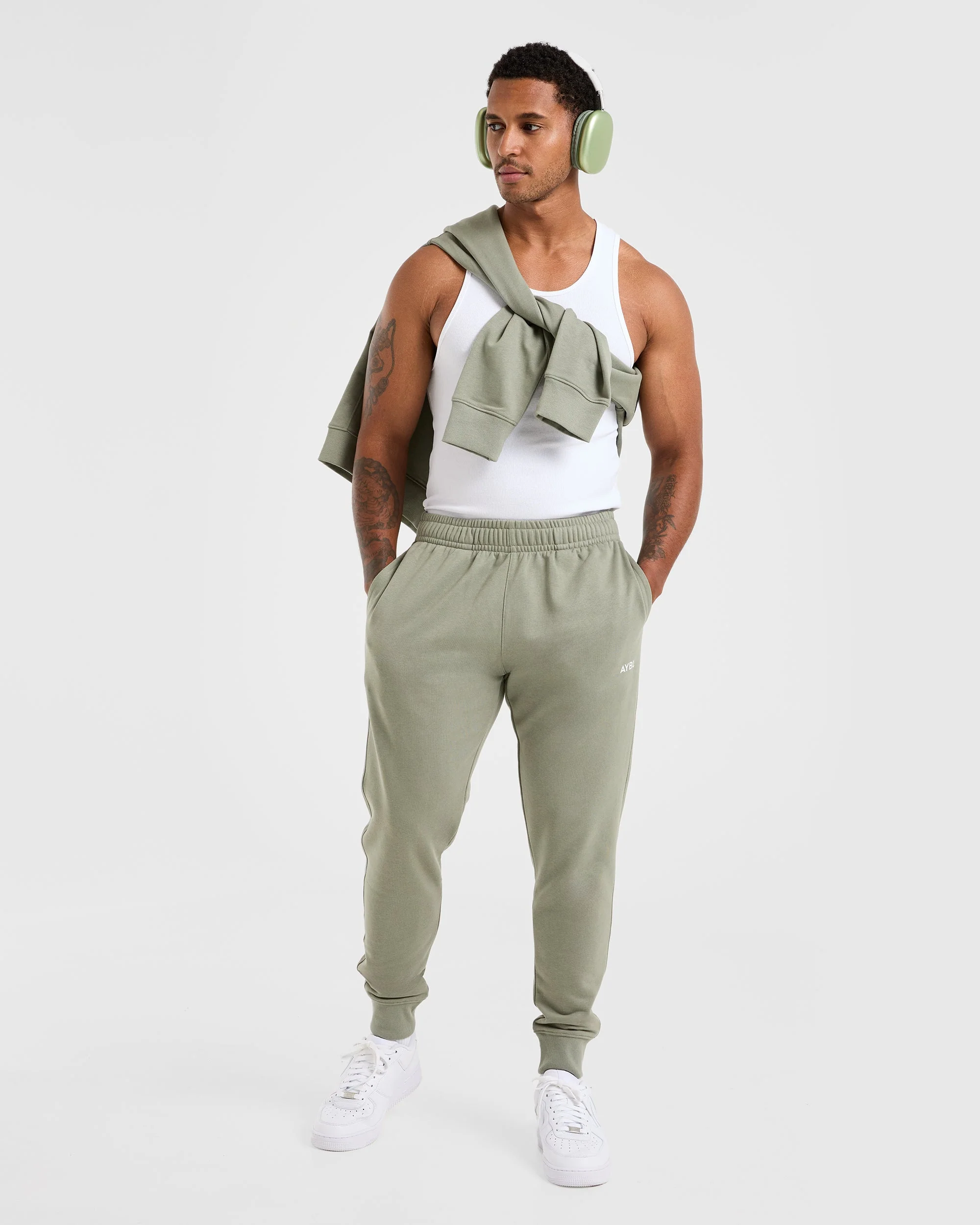 Essential Lightweight Joggers - Washed Sage - Image 8