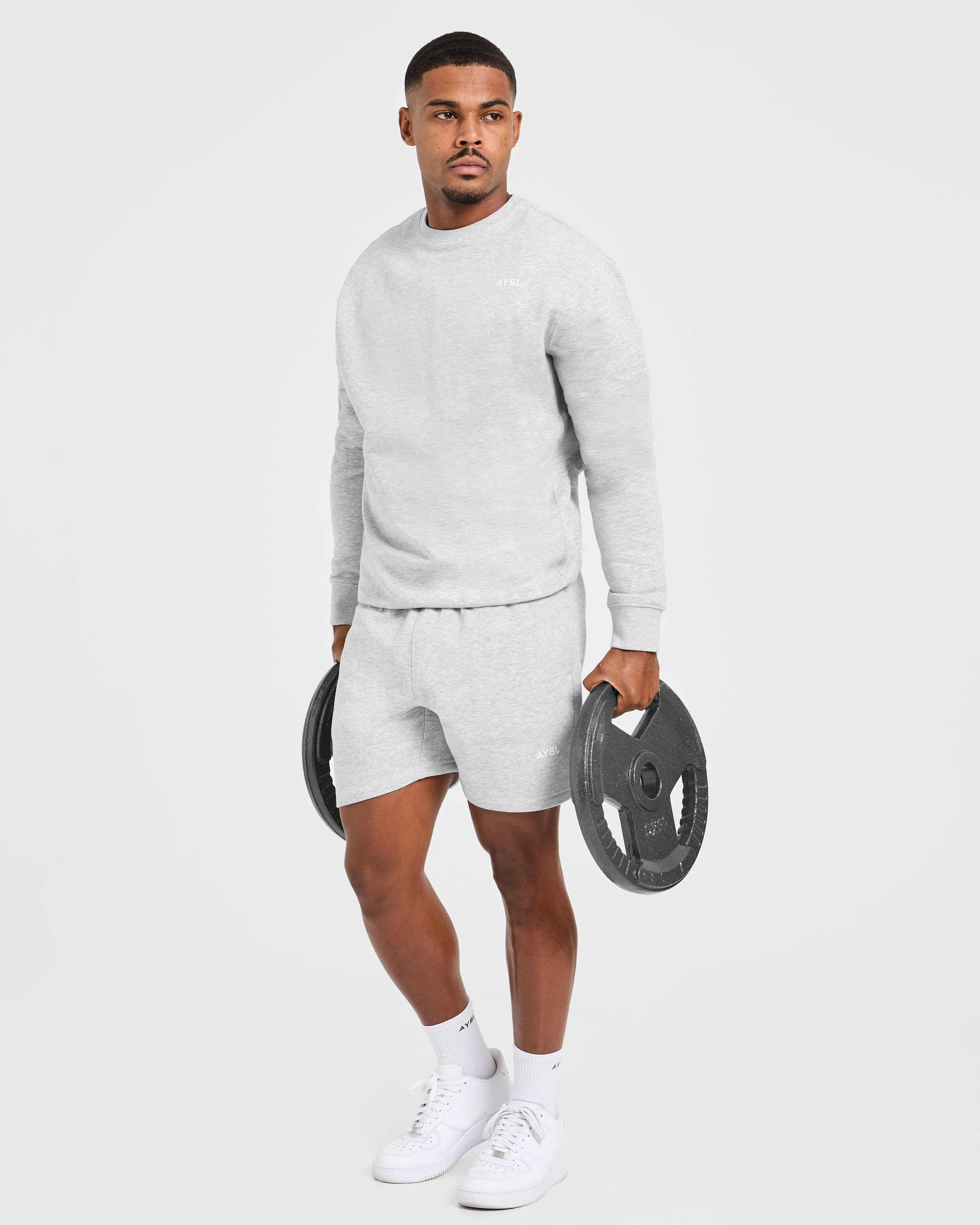 Essential Lightweight Sweater - Gris Marl - Image 8