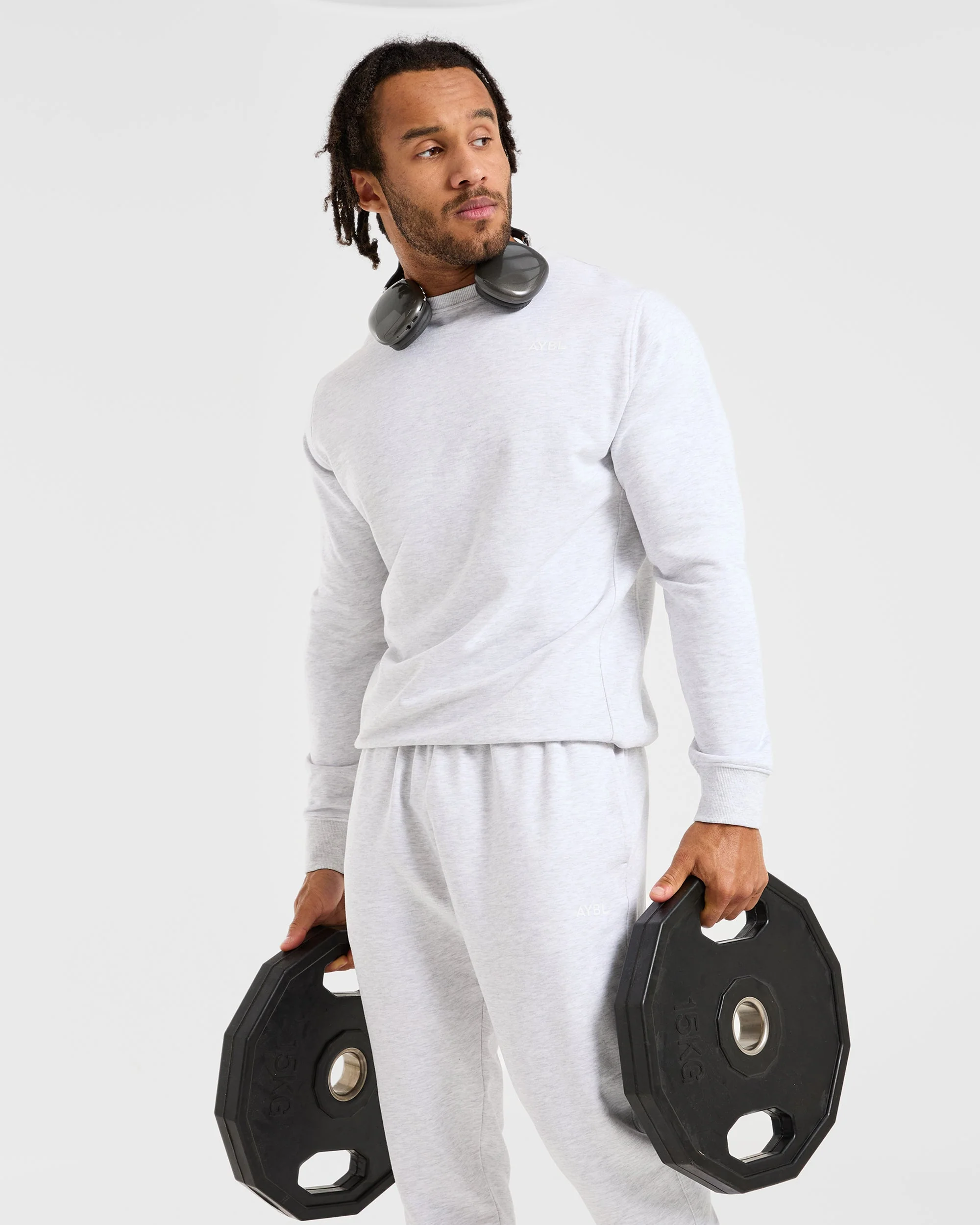 Essential Lightweight Sweater - Gris Marl - Image 8