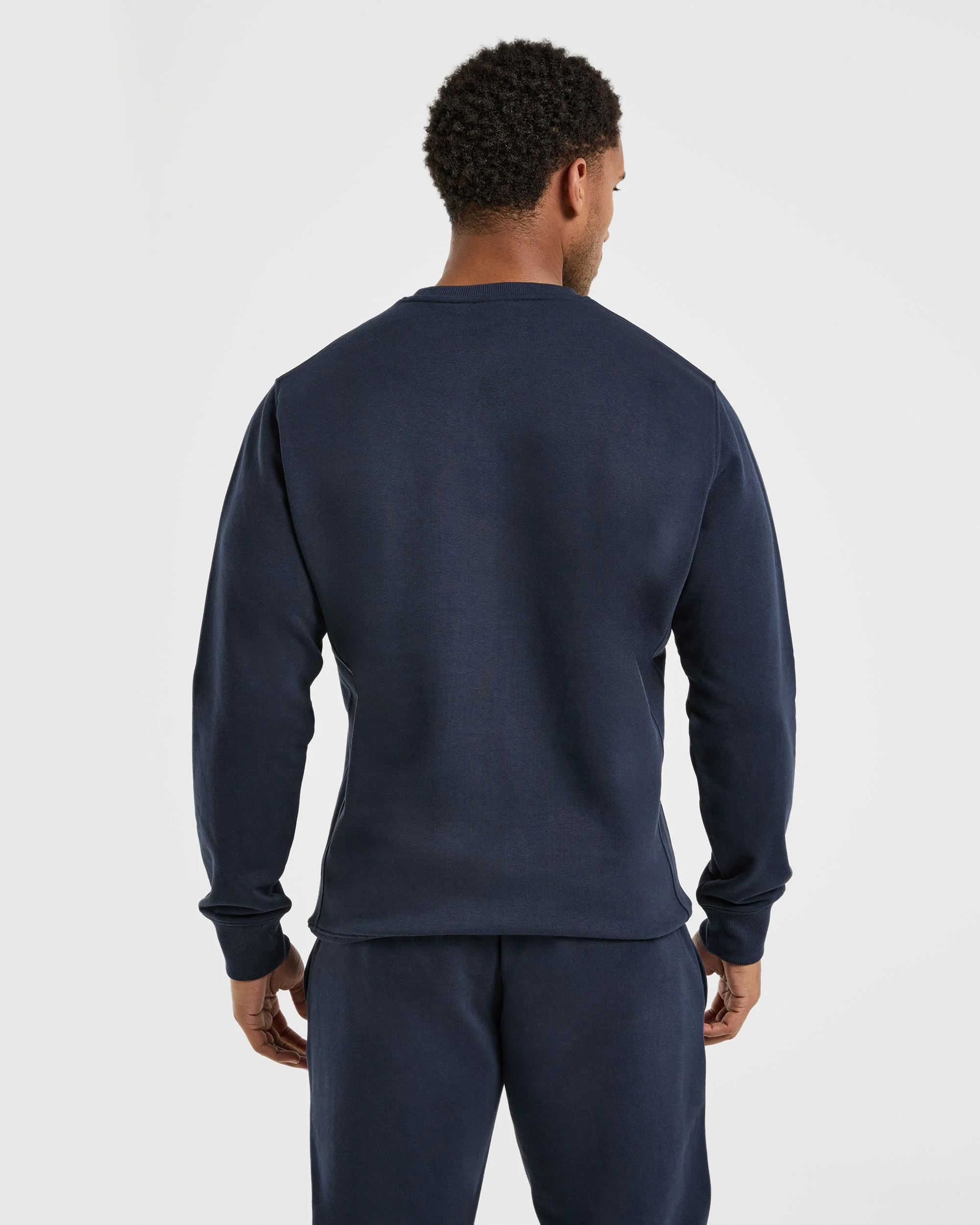 Essential Lightweight Sweater - Navy - Image 2