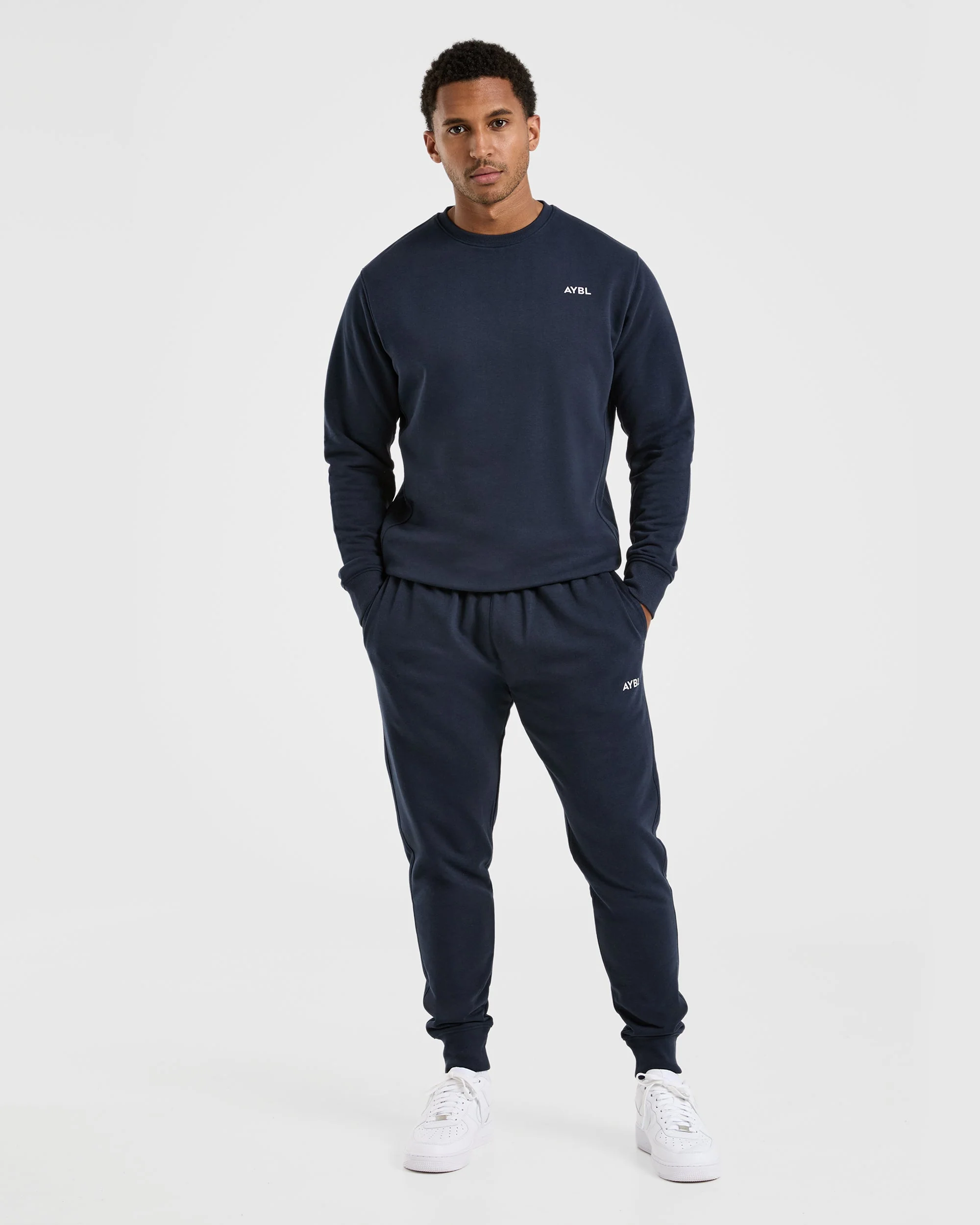 Essential Lightweight Sweater - Navy - Image 3