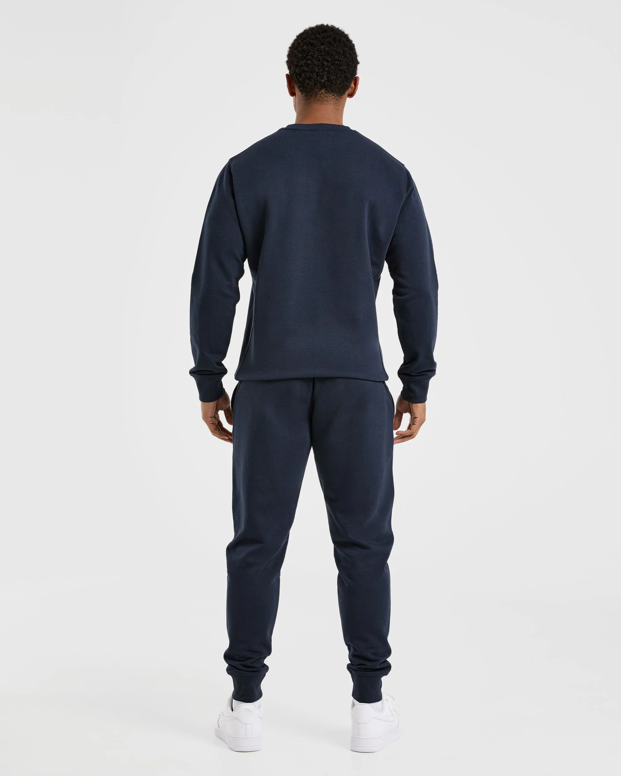 Essential Lightweight Sweater - Navy - Image 4