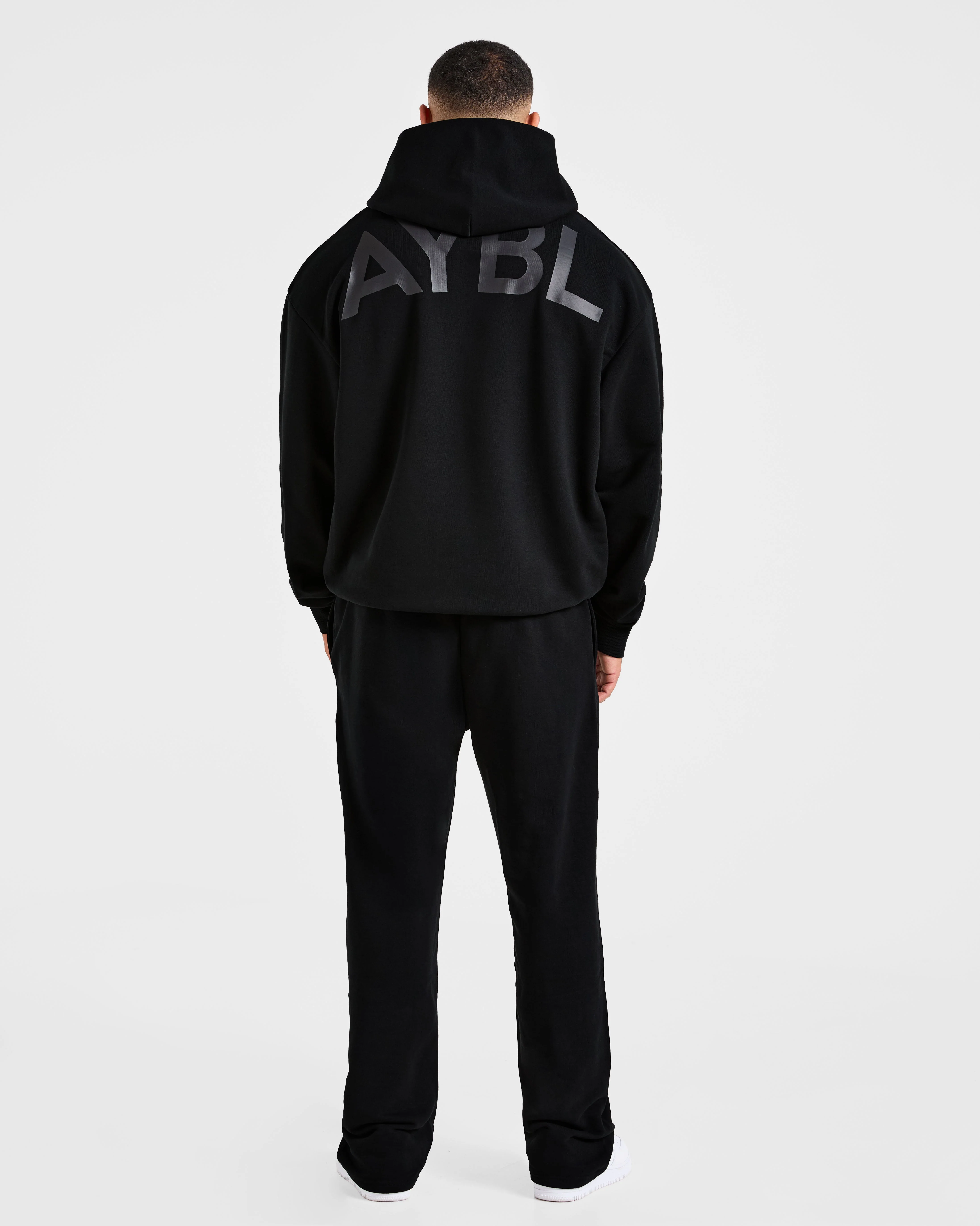 Essential Oversized Graphic Hoodie - Noir - Image 4