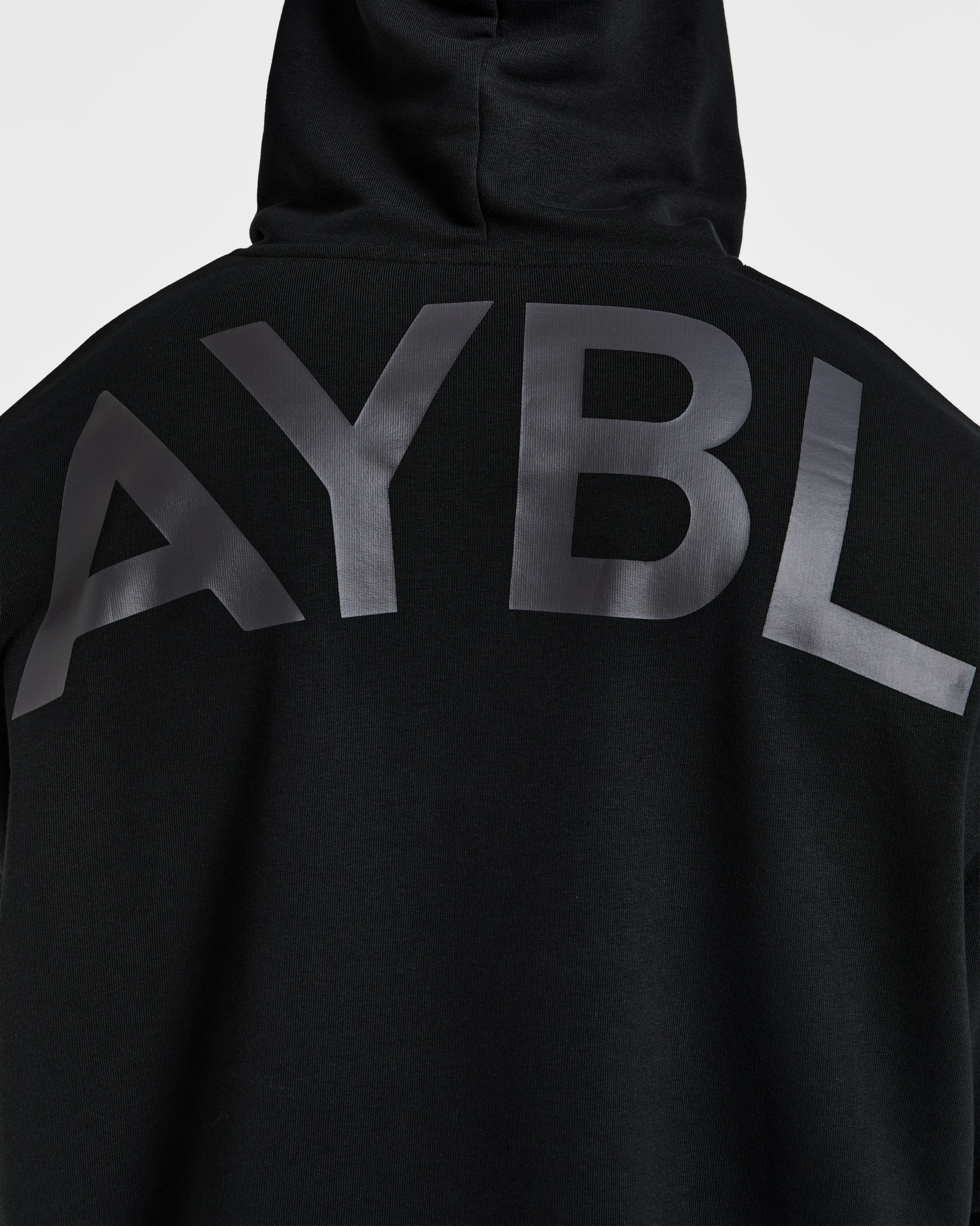 Essential Oversized Graphic Hoodie - Noir - Image 6
