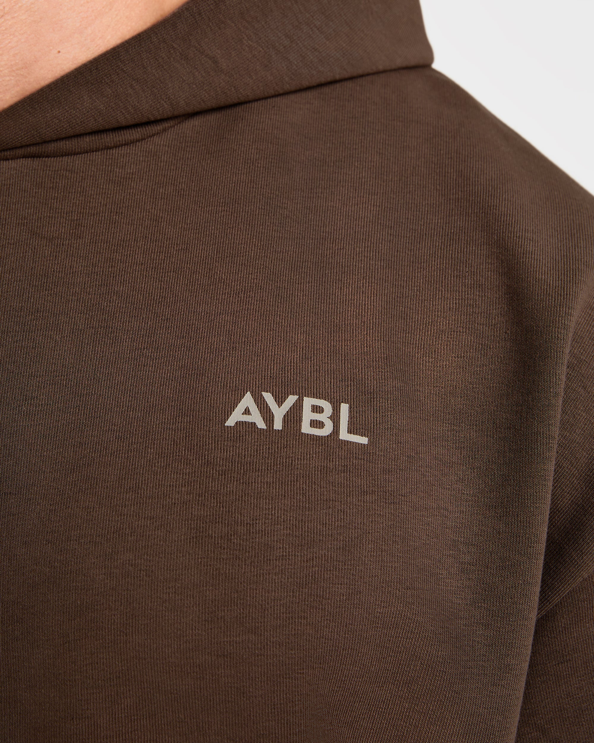 Essential Oversized Graphic Hoodie - Marron - Image 5