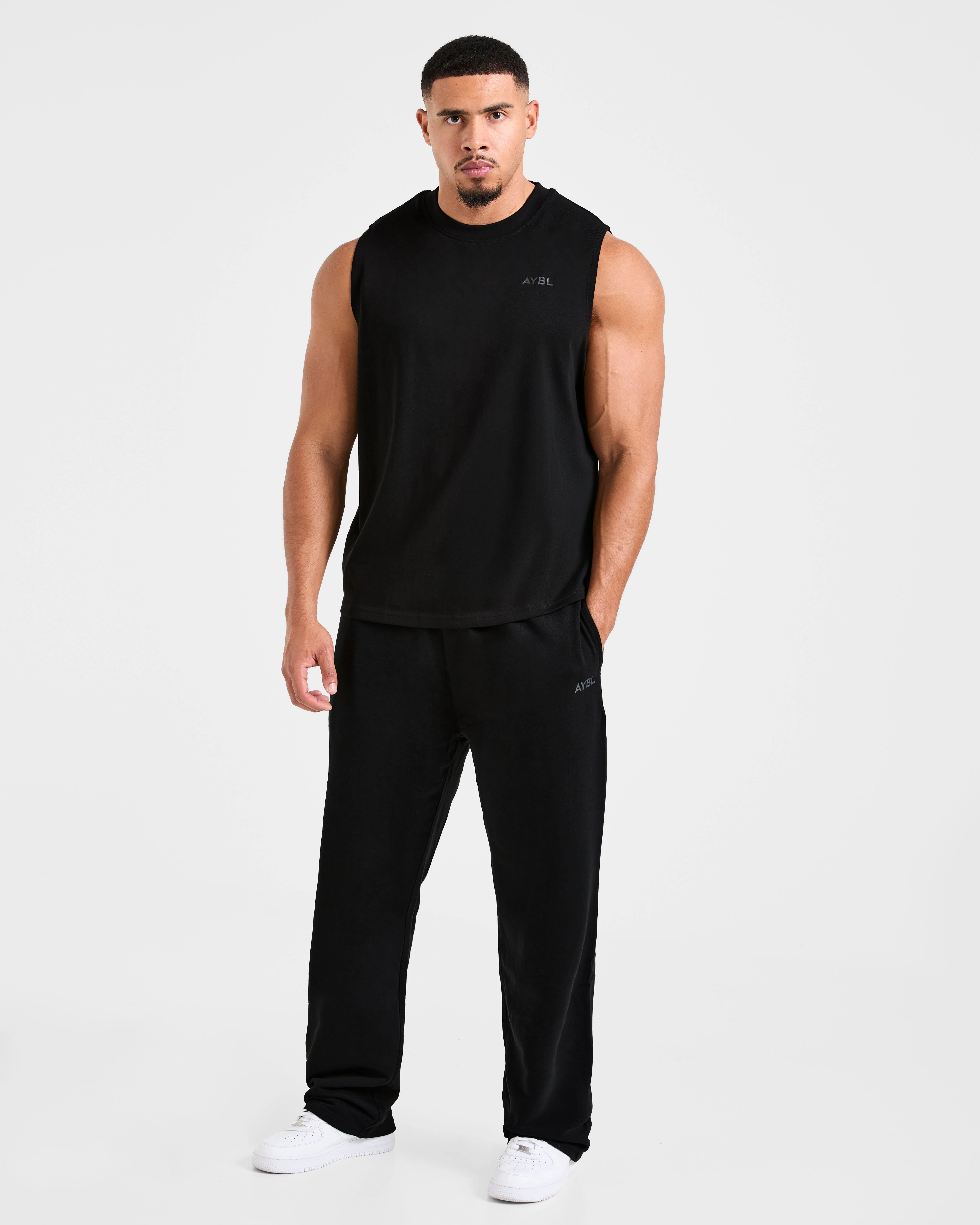 Essential Oversized Graphic Tank - Noir - Image 3