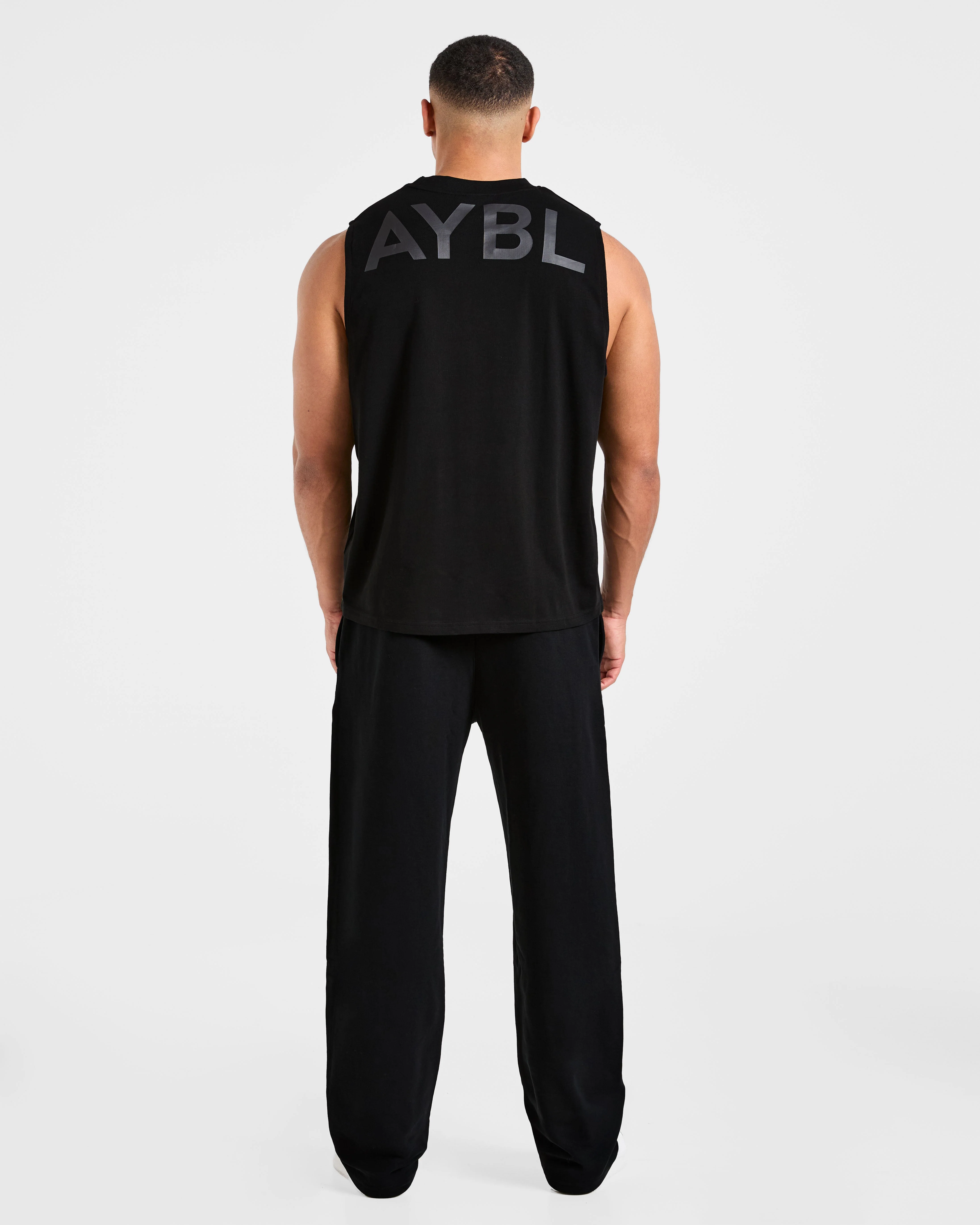 Essential Oversized Graphic Tank - Noir - Image 4