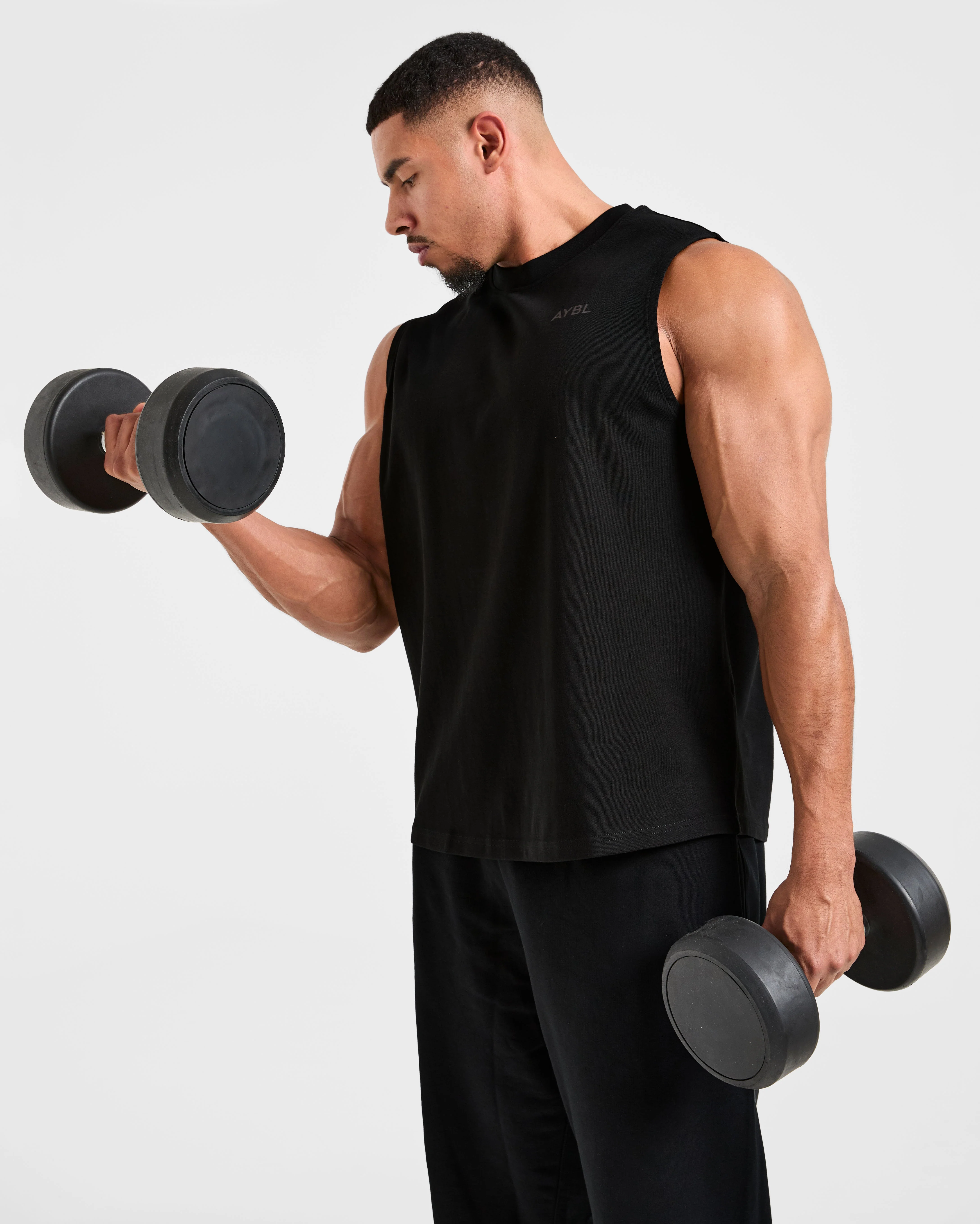 Essential Oversized Graphic Tank - Noir - Image 8