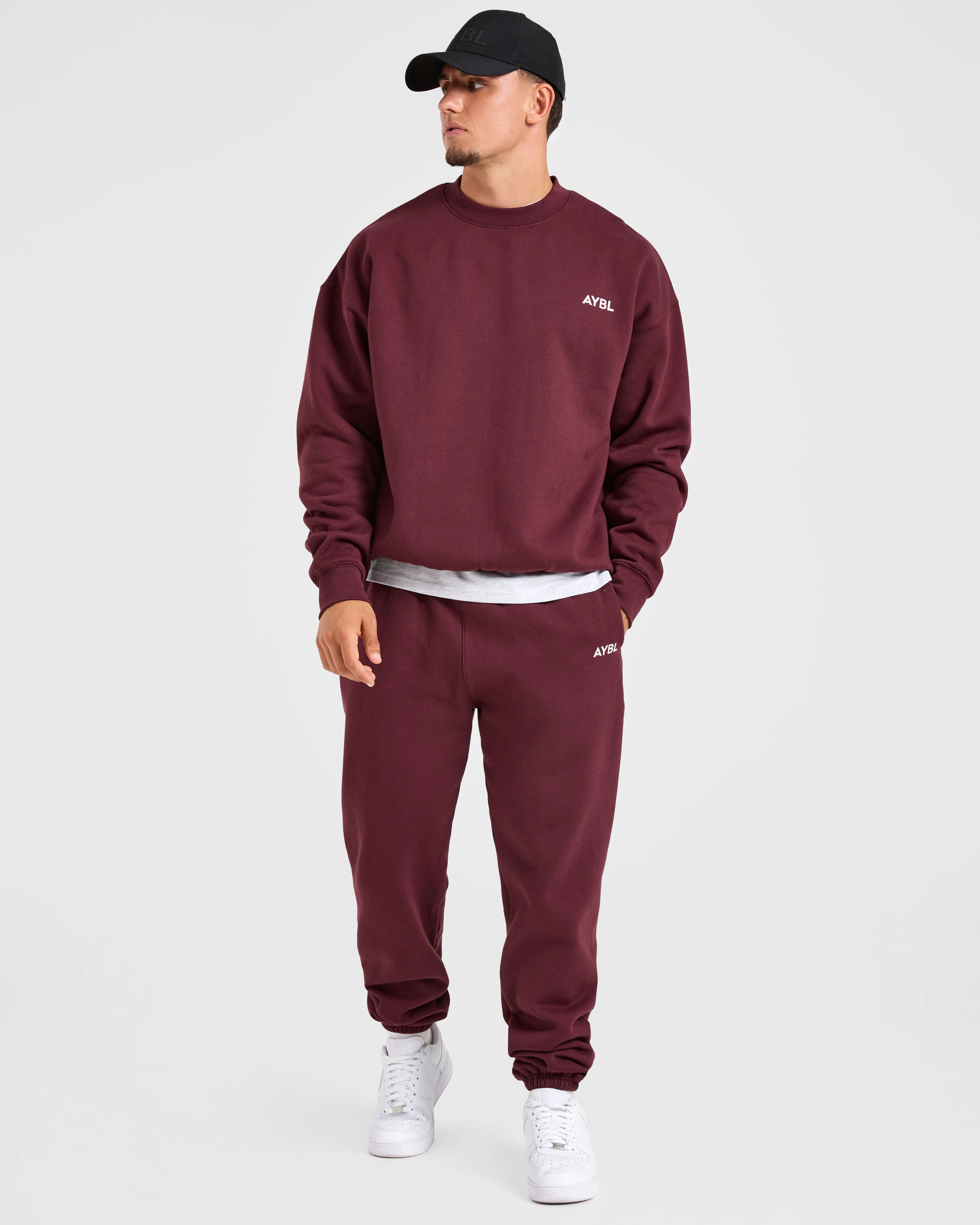 Essential Oversized Hoodie - Burgundy Rouge - Image 8