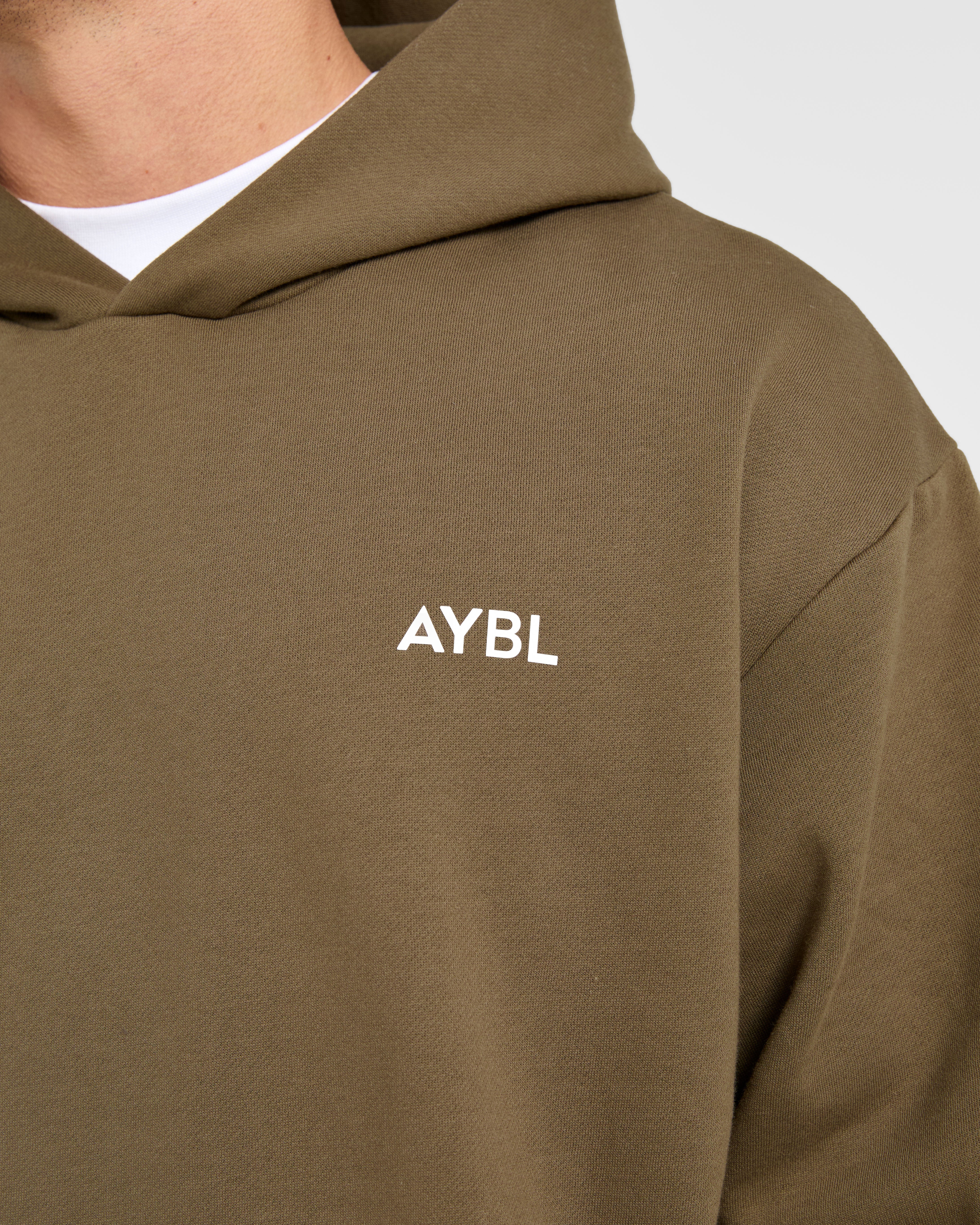 Essential Oversized Hoodie - Olive Vert - Image 5