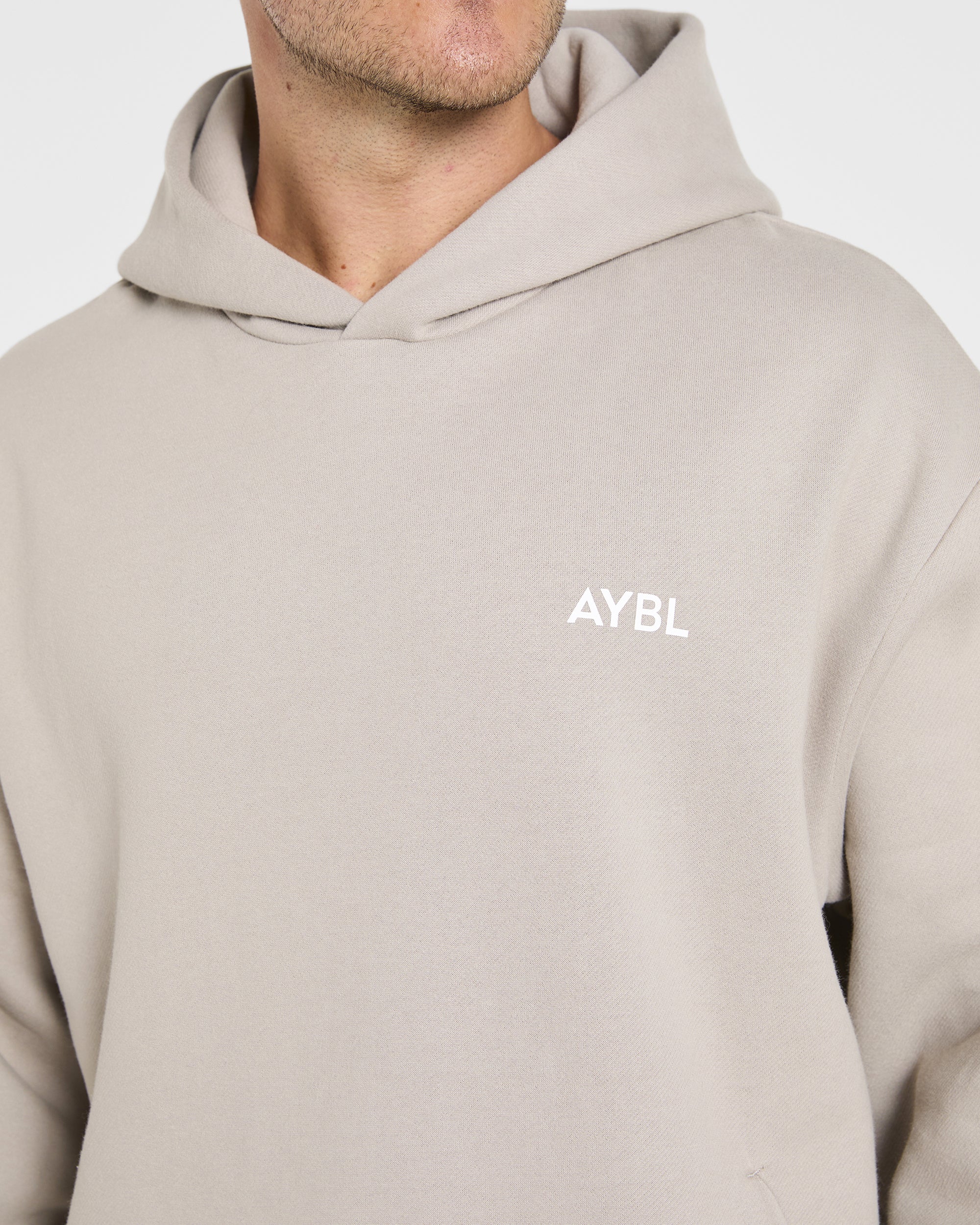 Essential Oversized Hoodie - Stone - Image 6