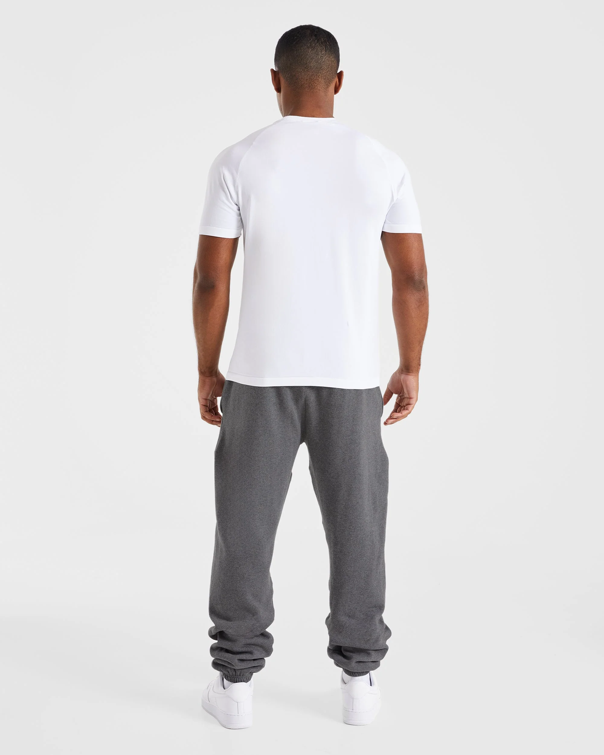 Essential Oversized Joggers - Charcoal Marl - Image 4