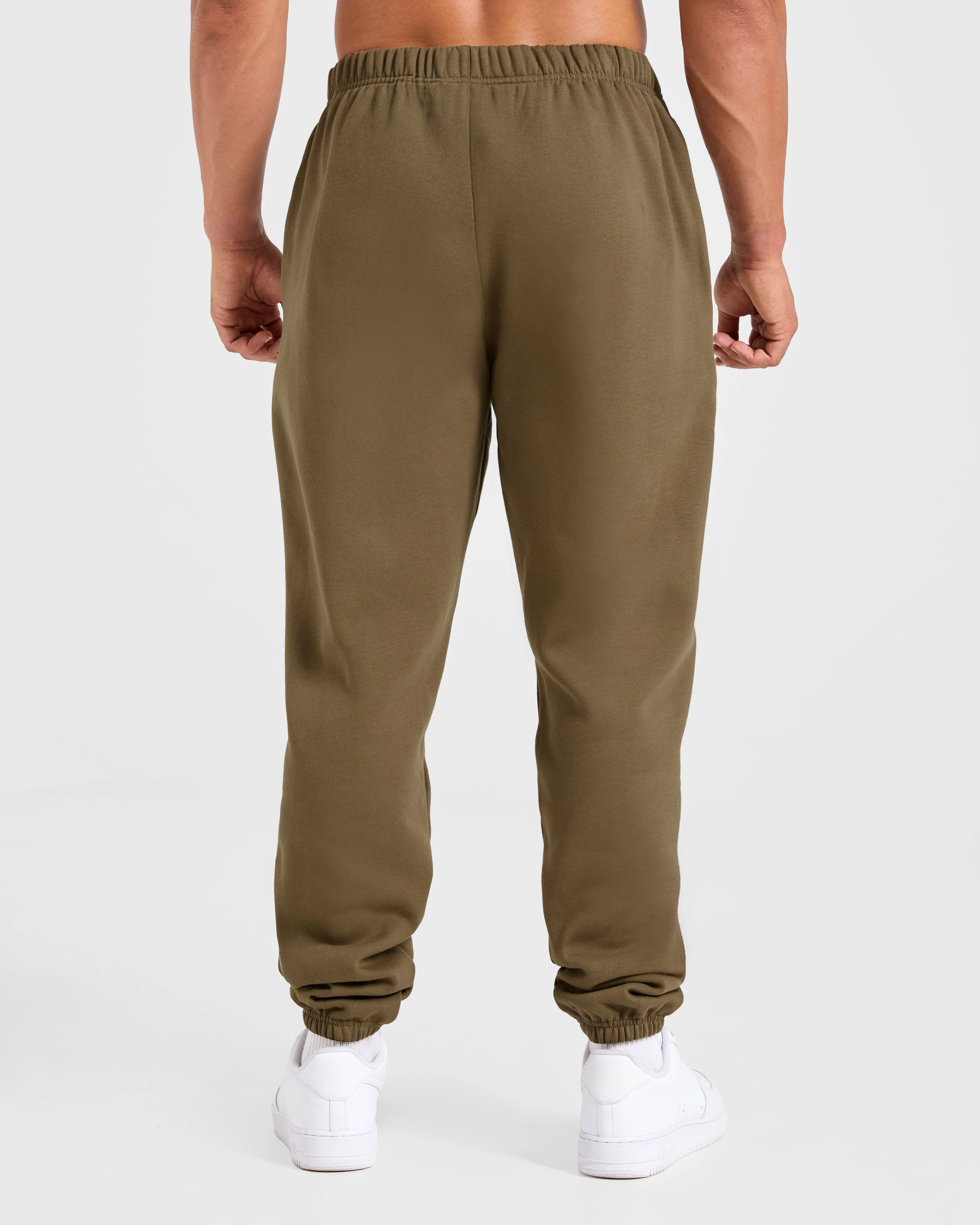 Essential Oversized Joggers- Olive Vert - Image 2