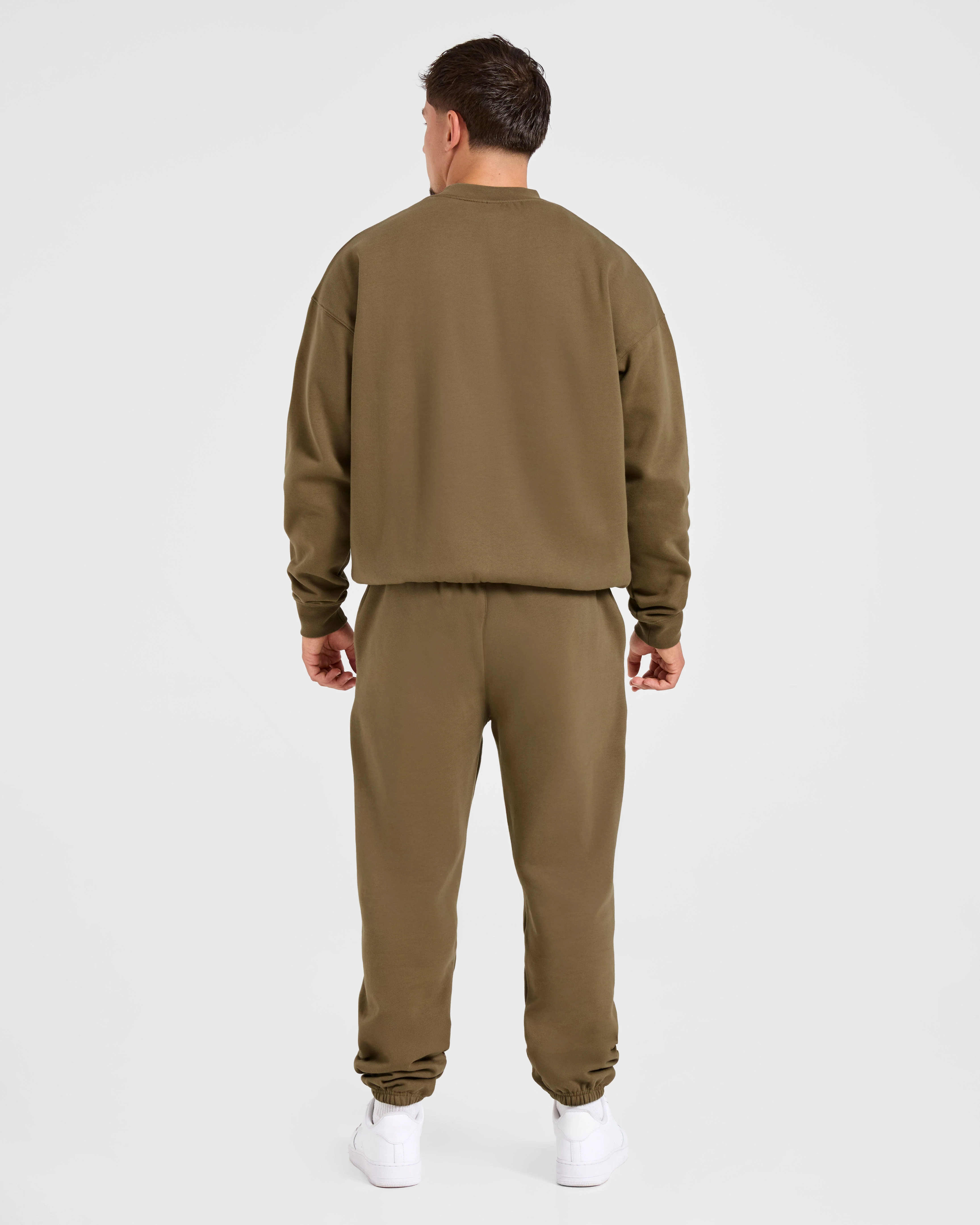 Essential Oversized Joggers- Olive Vert - Image 4