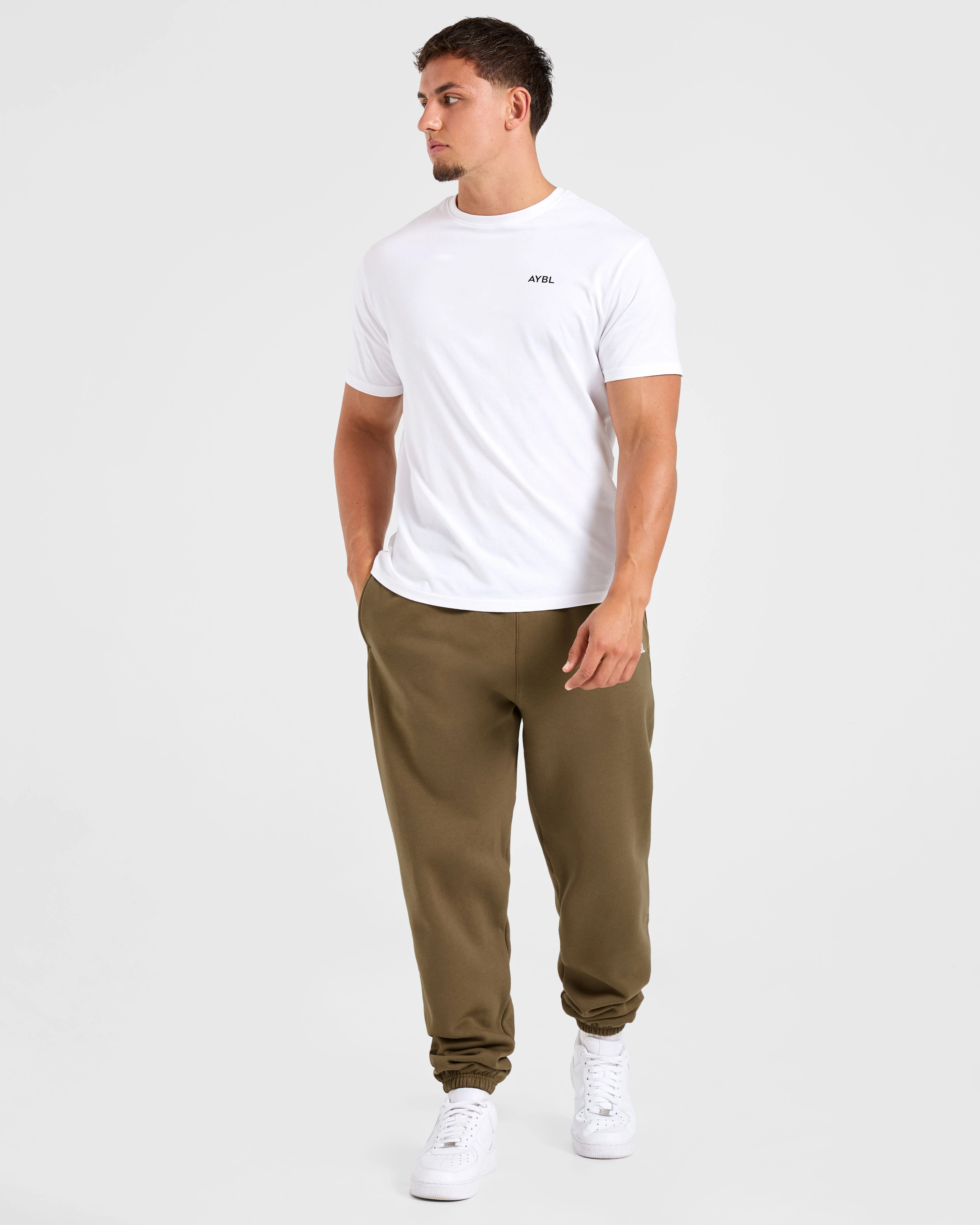 Essential Oversized Joggers- Olive Vert - Image 8