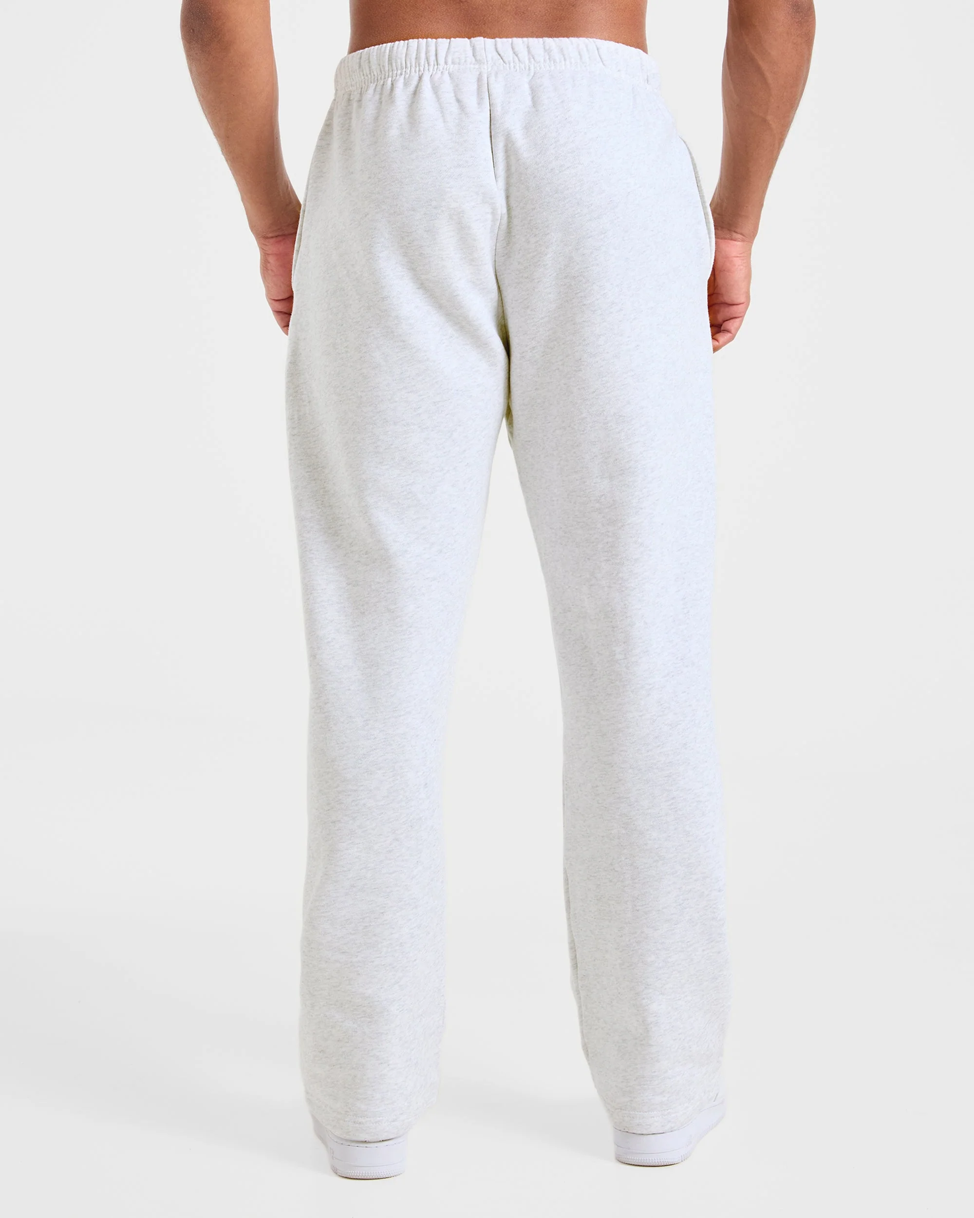Essential Oversized Straight Leg Joggers - Gris Marl - Image 2