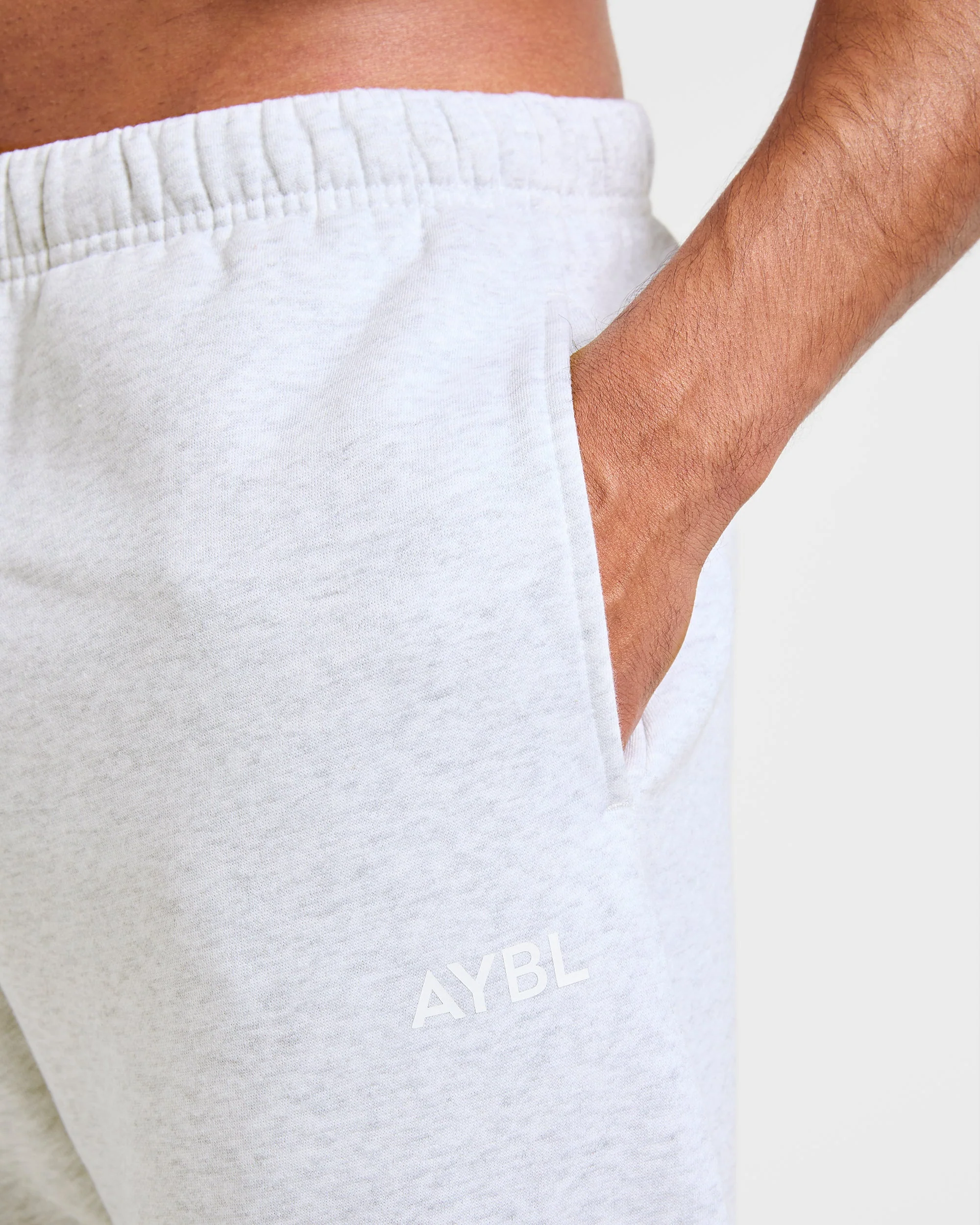 Essential Oversized Straight Leg Joggers - Gris Marl - Image 5