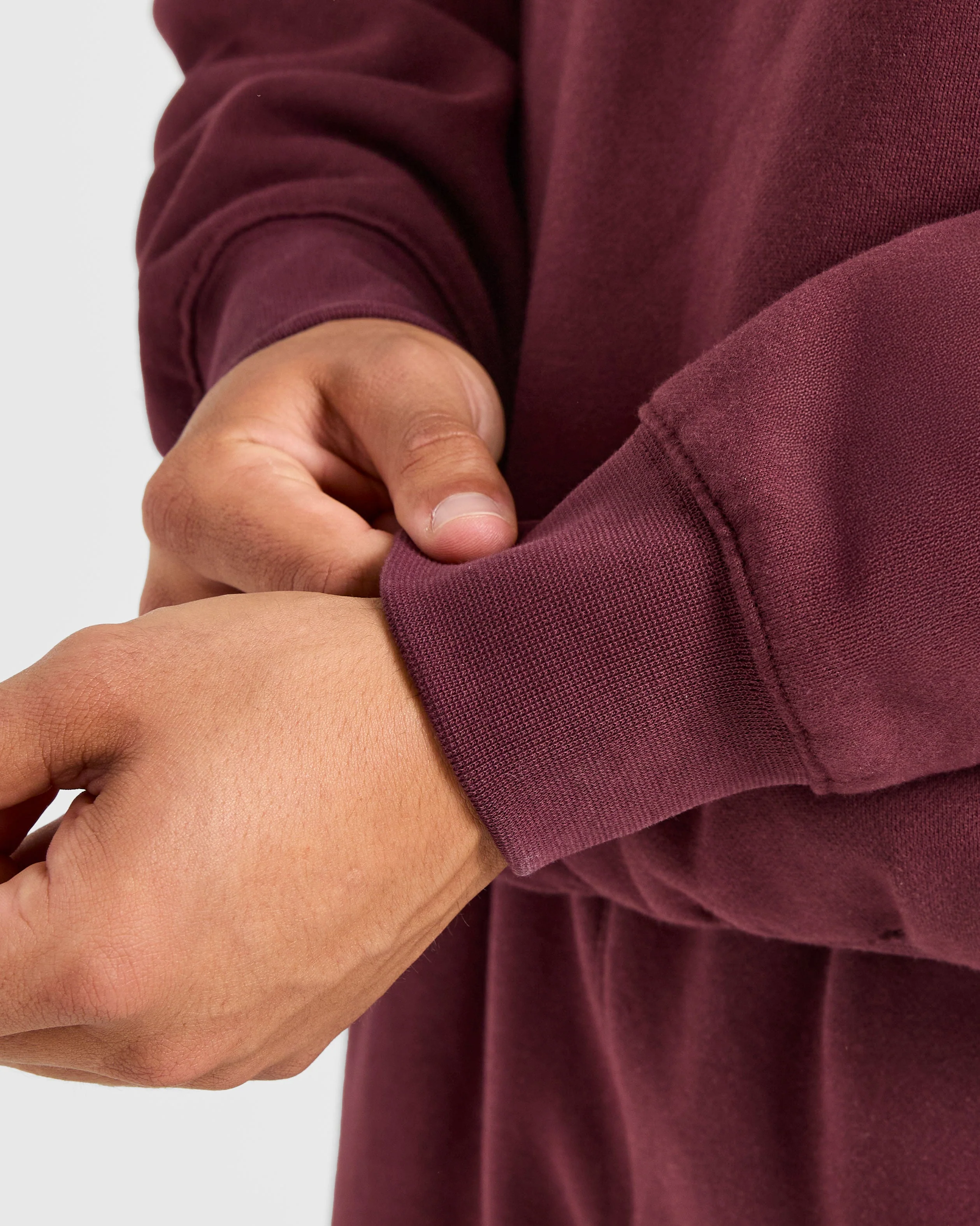 Essential Oversized Sweater - Burgundy Rouge - Image 6