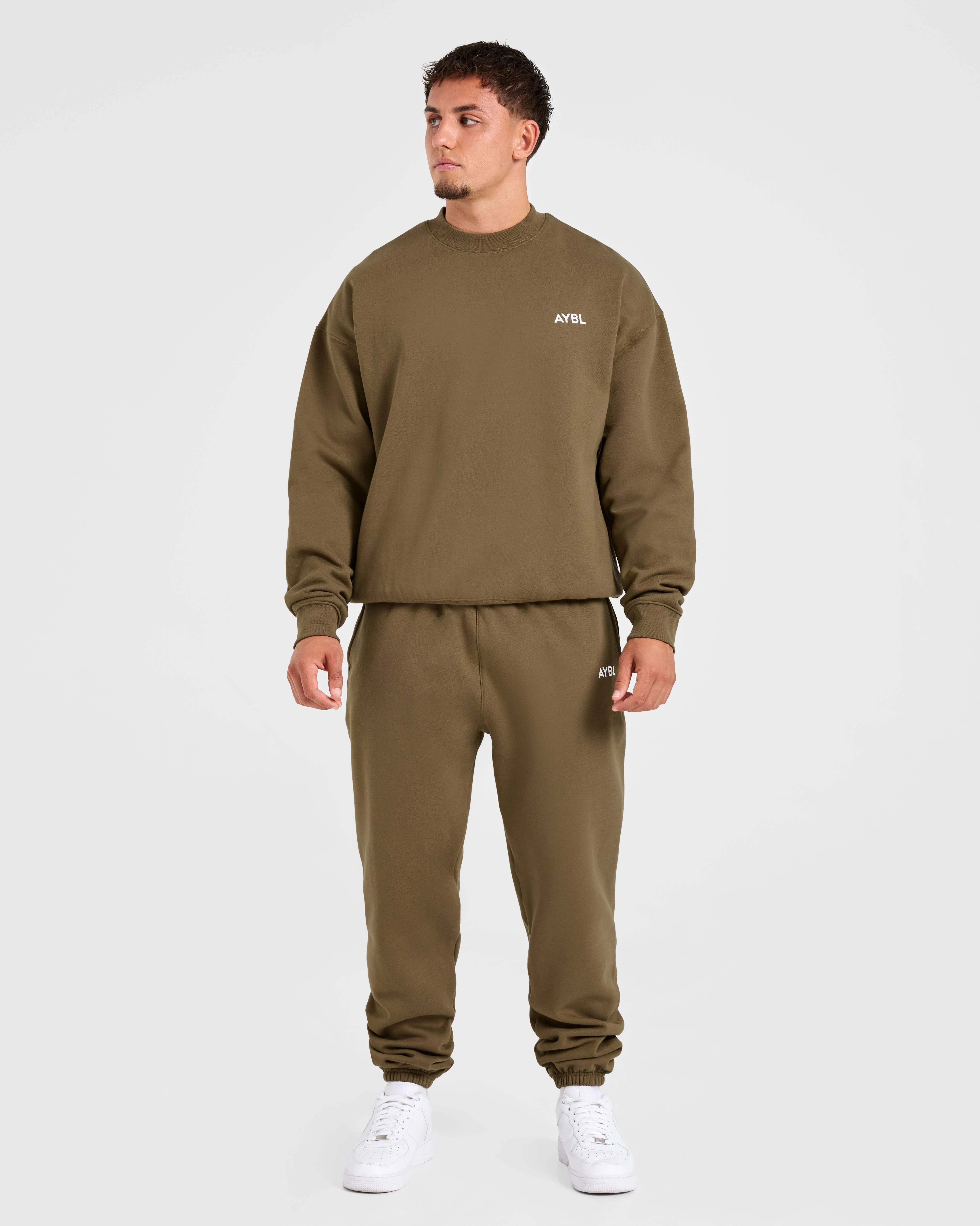 Essential Oversized Sweater - Olive Vert - Image 3