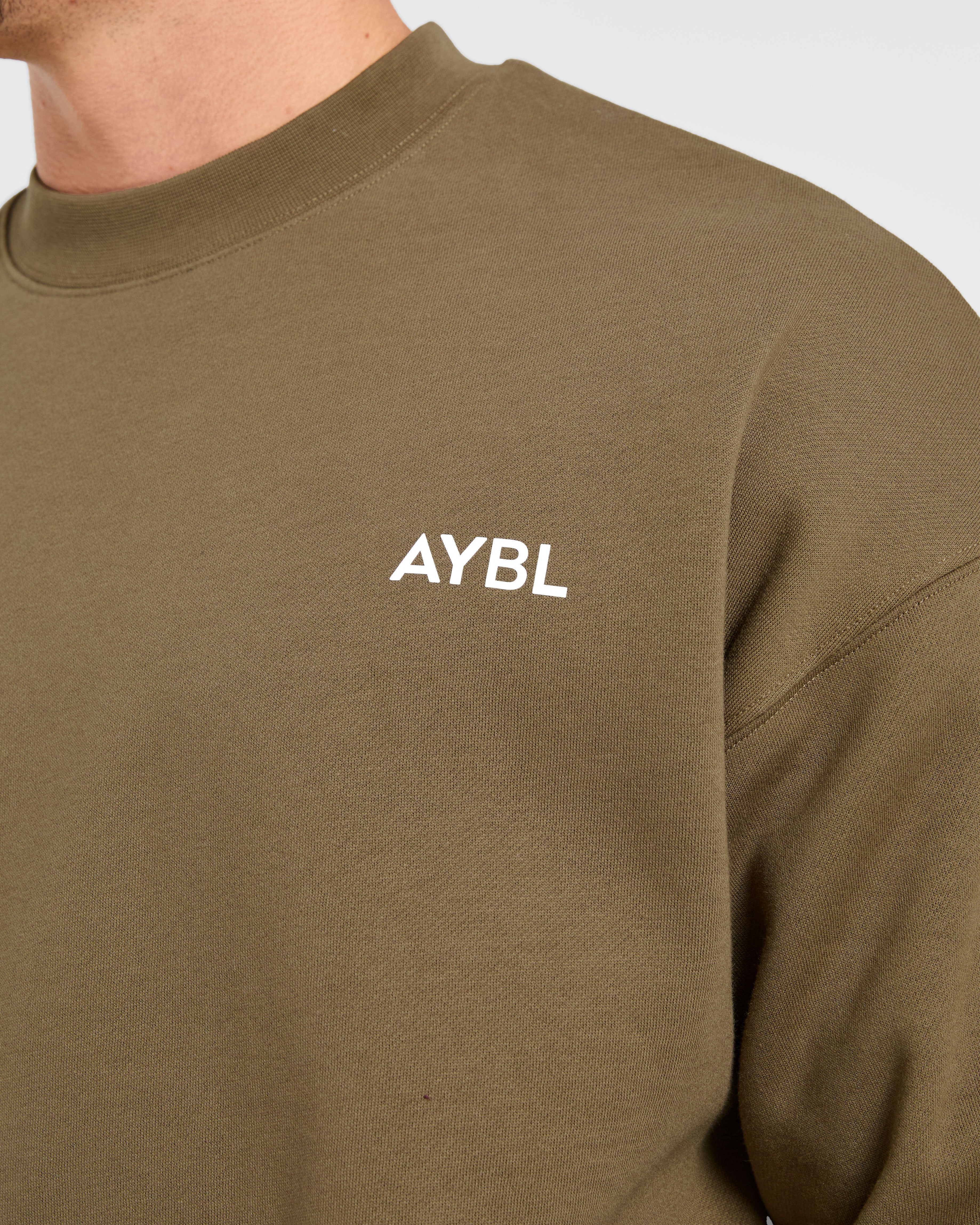 Essential Oversized Sweater - Olive Vert - Image 5