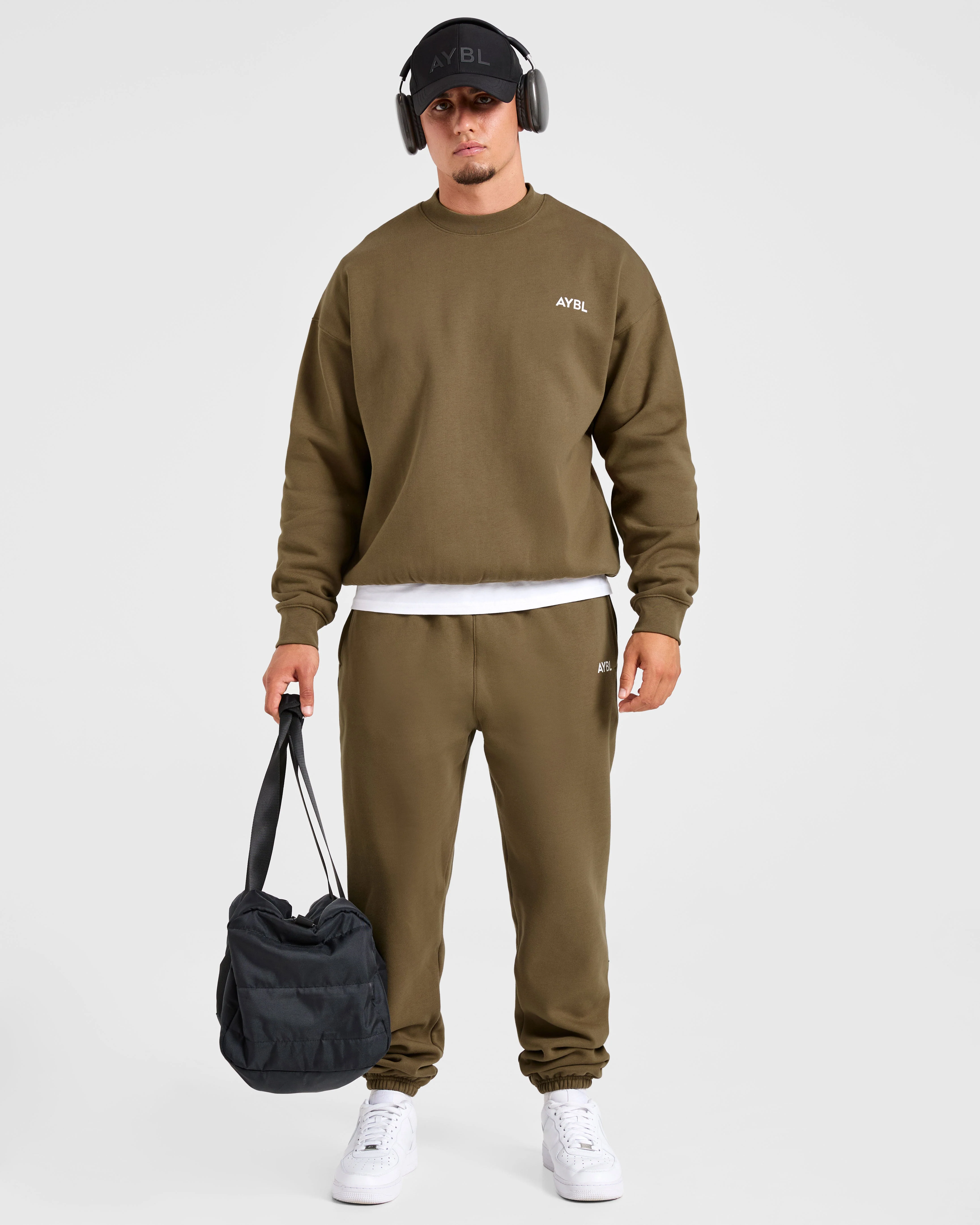 Essential Oversized Sweater - Olive Vert - Image 8