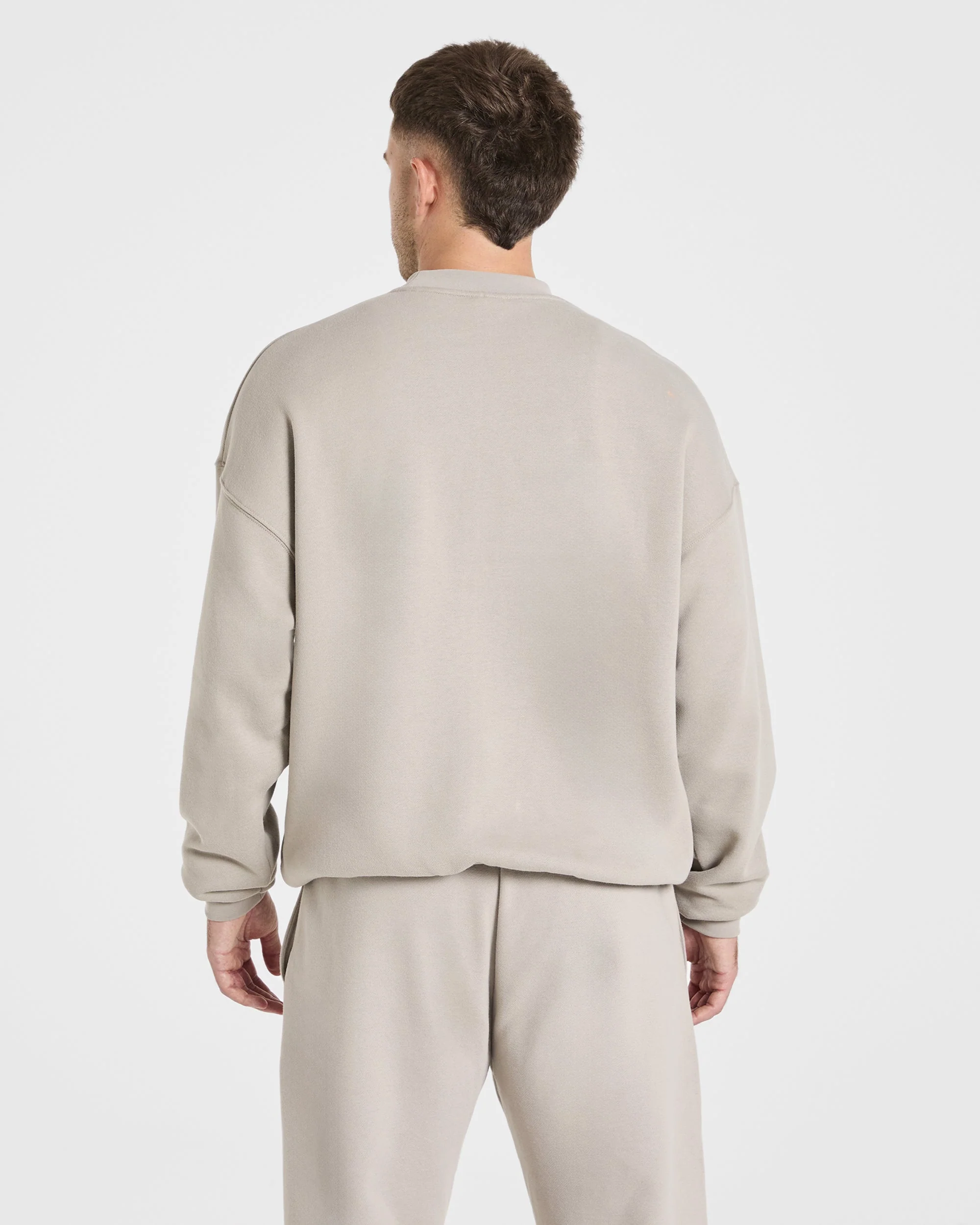 Essential Oversized Sweater - Stone - Image 2