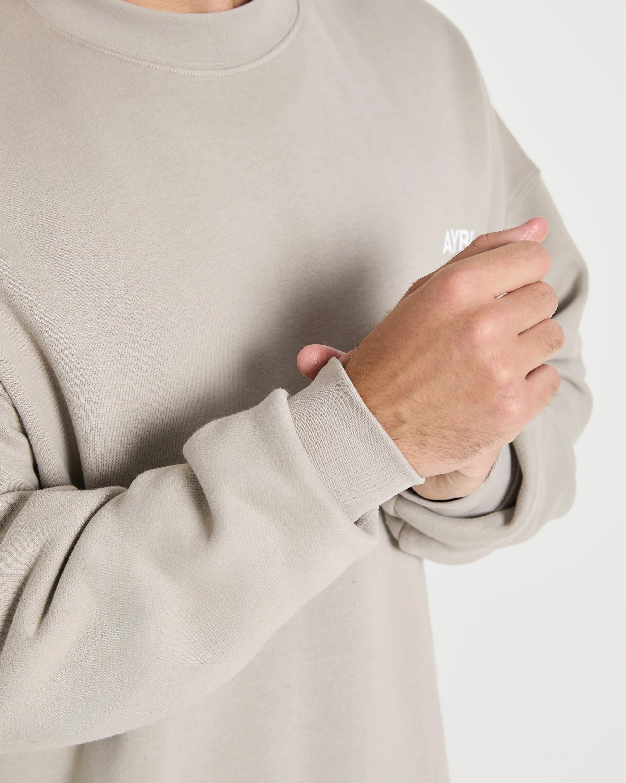 Essential Oversized Sweater - Stone - Image 5