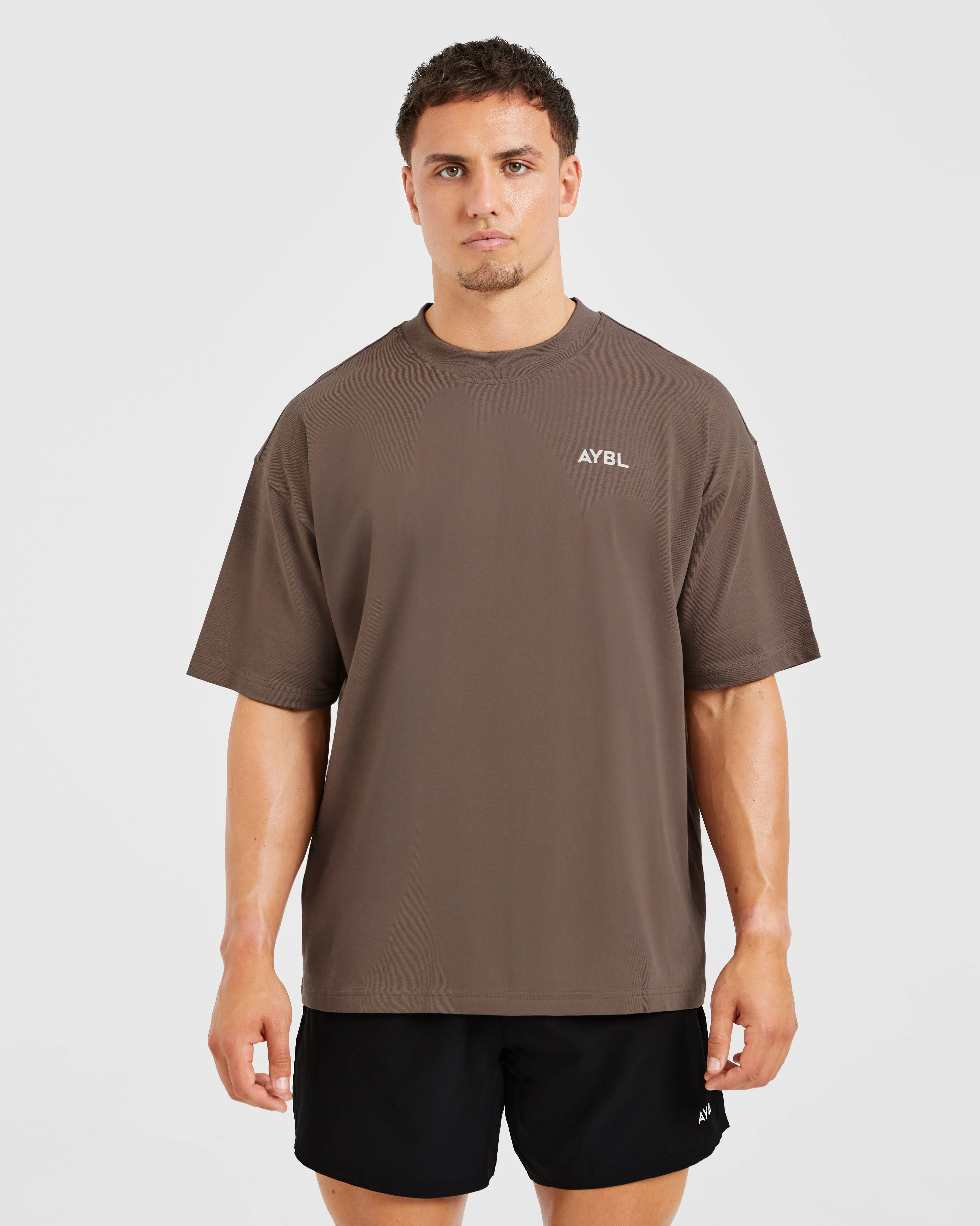 Essential Oversized T Shirt - Marron - Image 2