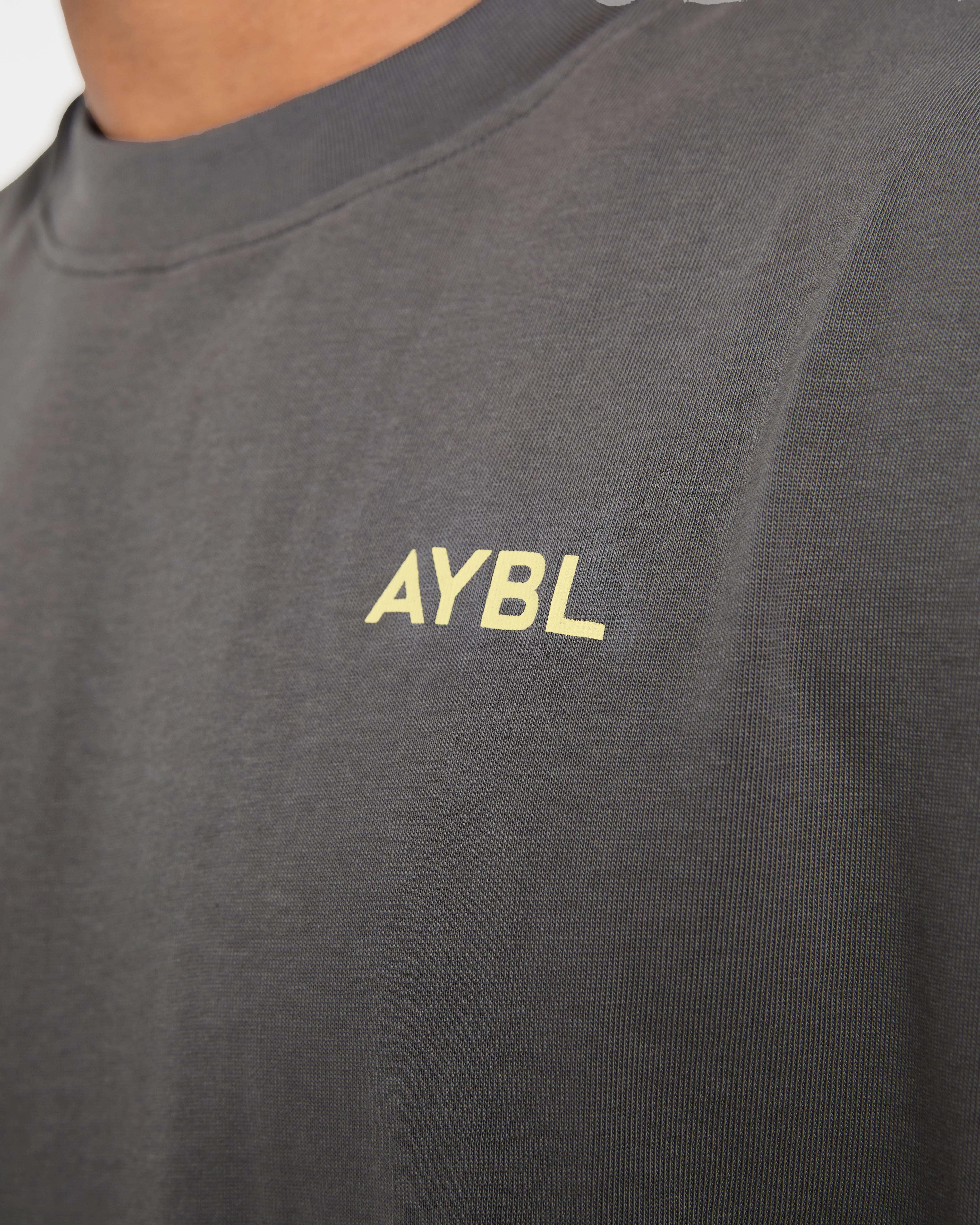 Essential Oversized T Shirt - Charcoal/Butter - Image 5