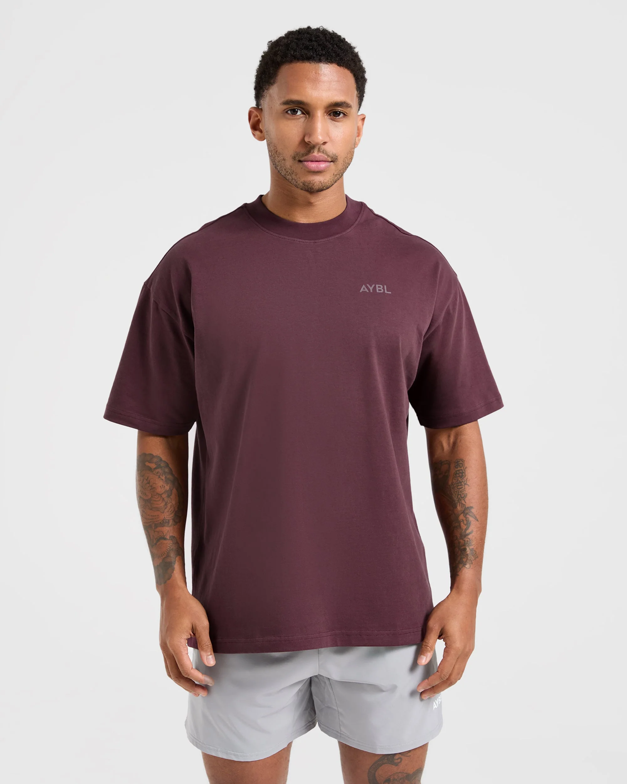 Essential Oversized T Shirt - Dusty Plum - Image 2