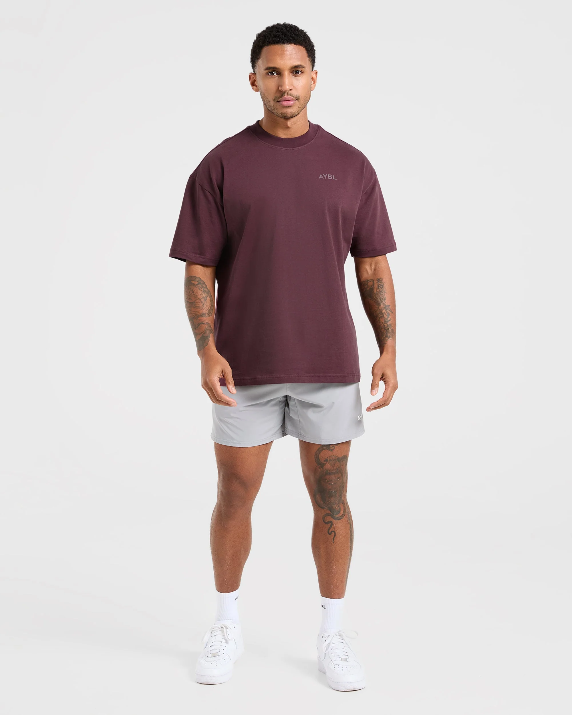 Essential Oversized T Shirt - Dusty Plum - Image 3