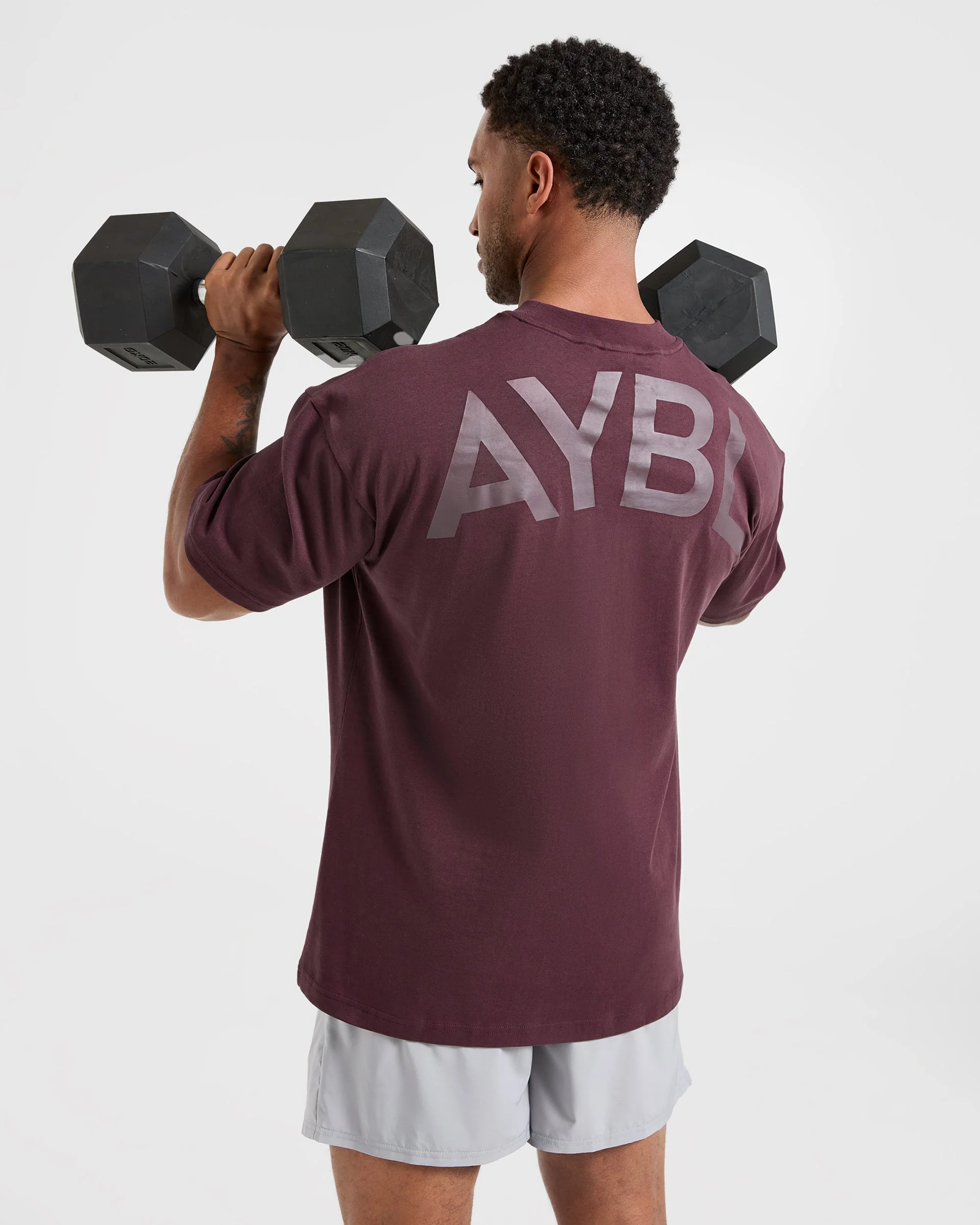 Essential Oversized T Shirt - Dusty Plum - Image 7